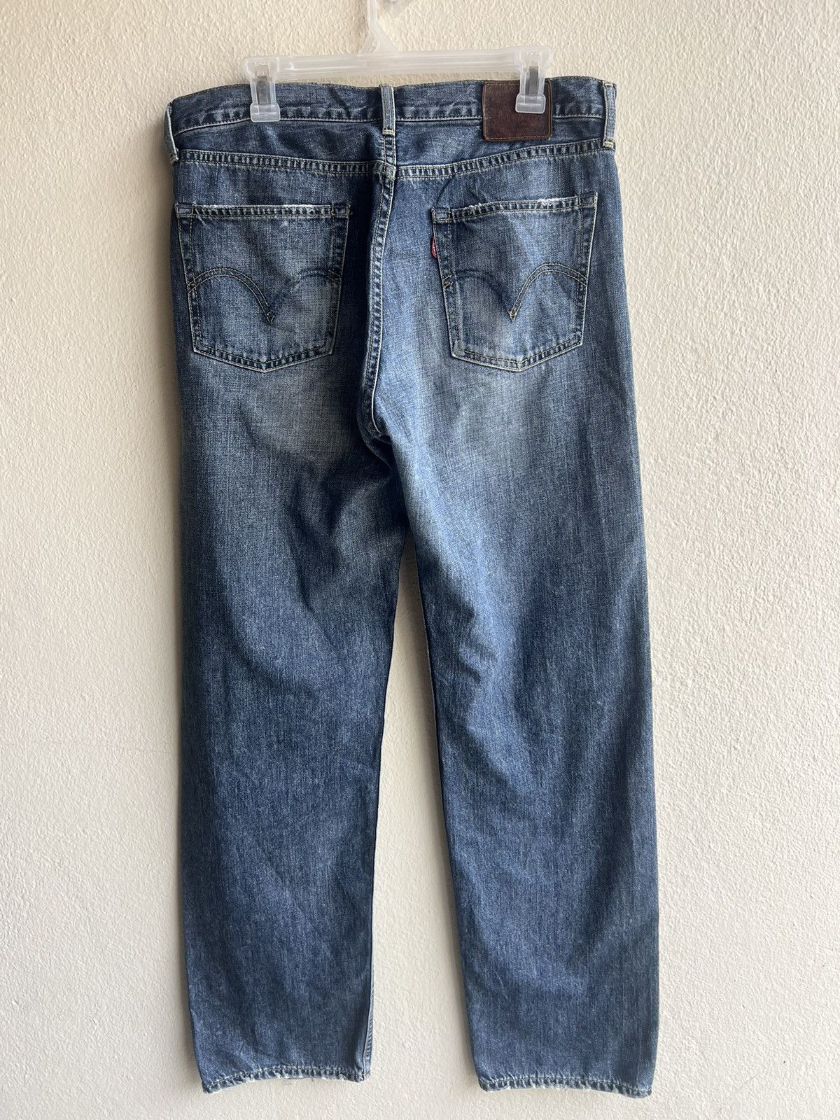 Levi's 2006 Levi’s 503 Leather Patch Distressed Faded Denim Jeans Size US 34 / EU 50 - 24 Thumbnail