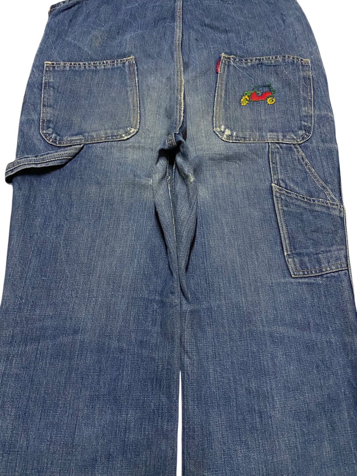 Blue Blue Japan Blue Way Distressed Baggy Overall Size US 33 - 6 Thumbnail