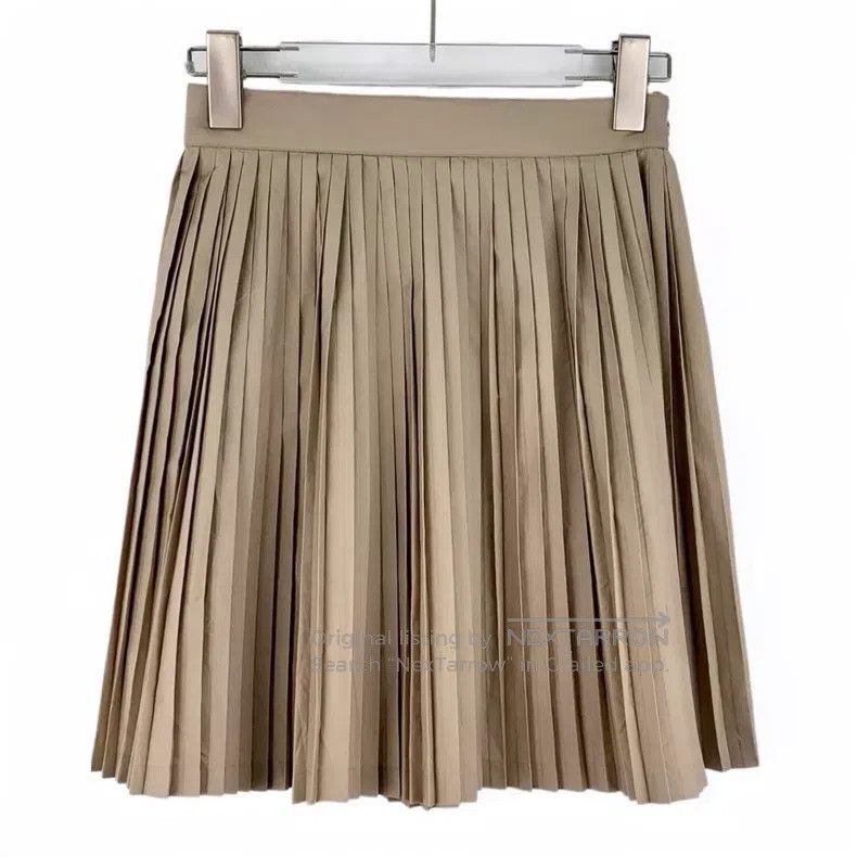 Dior Dior Khaki pleated skirt Size 24" / US 00 / IT 34 - 2 Thumbnail
