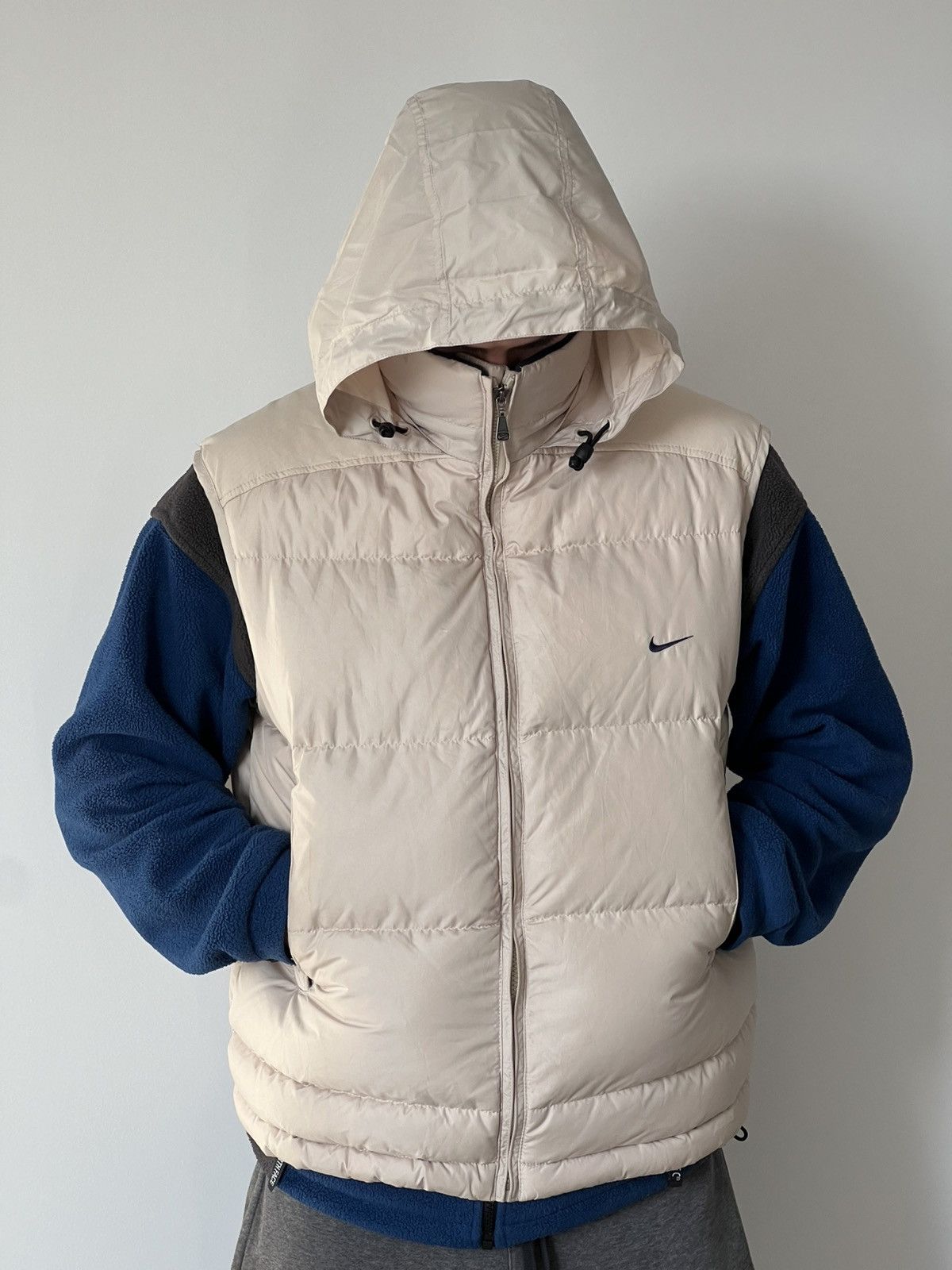 Nike × Vintage Vintage Nike Y2K Puffer Vest w/ Hood Size US M / EU 48-50 / 2 - 2 Thumbnail