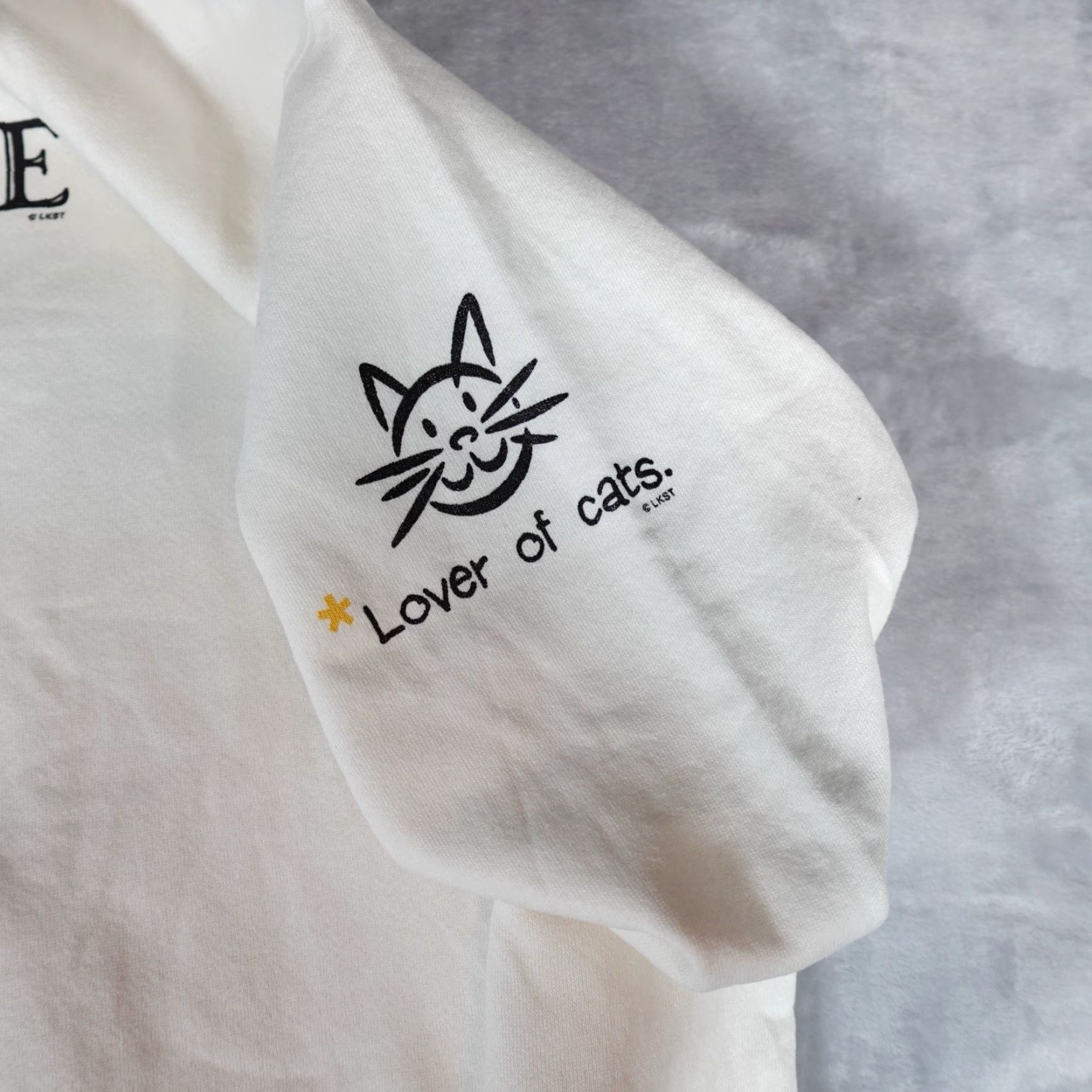 Vintage VINTAGE Sweatshirt Cat Lover Ailurophile Graphic Print Crewneck White 90s Mens XL Fits L - Pullover Knit Winter Spring Fall Size US L / EU 52-54 / 3 - 3 Thumbnail