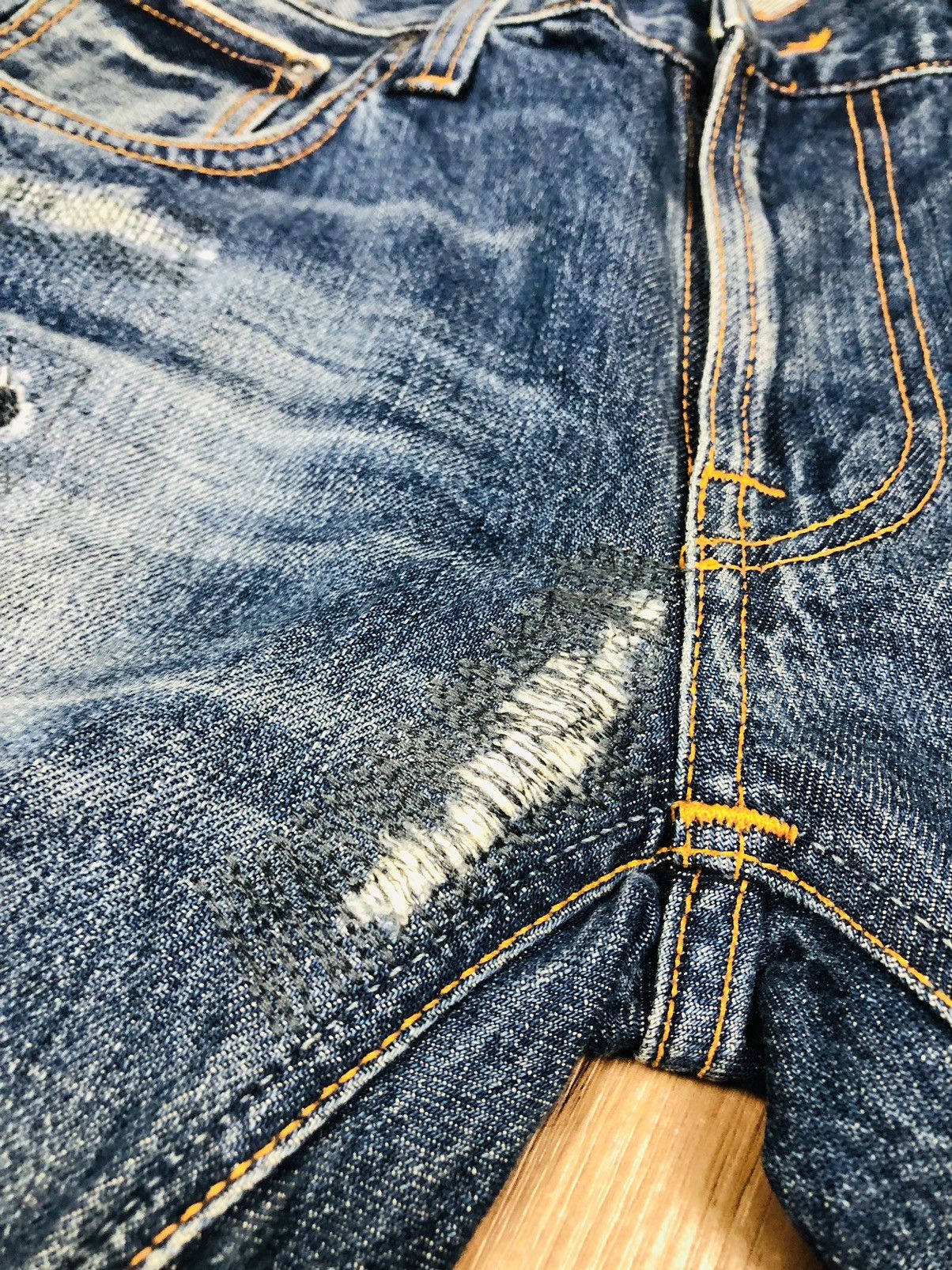 Nudie Jeans Distressed Nudie Jeans (33) Size US 32 / EU 48 - 10 Thumbnail