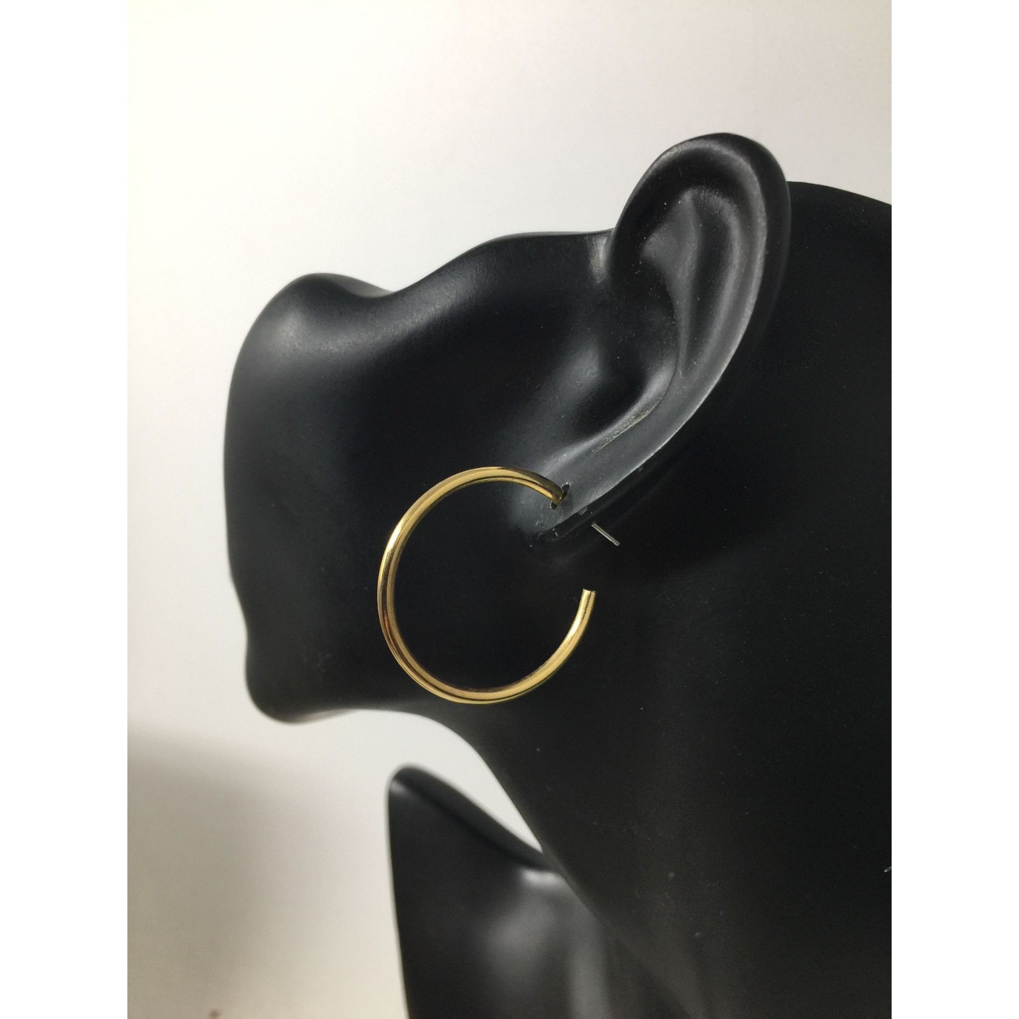 Other Women's Gold Tone Thin Hoop Earrings Size ONE SIZE - 5 Thumbnail