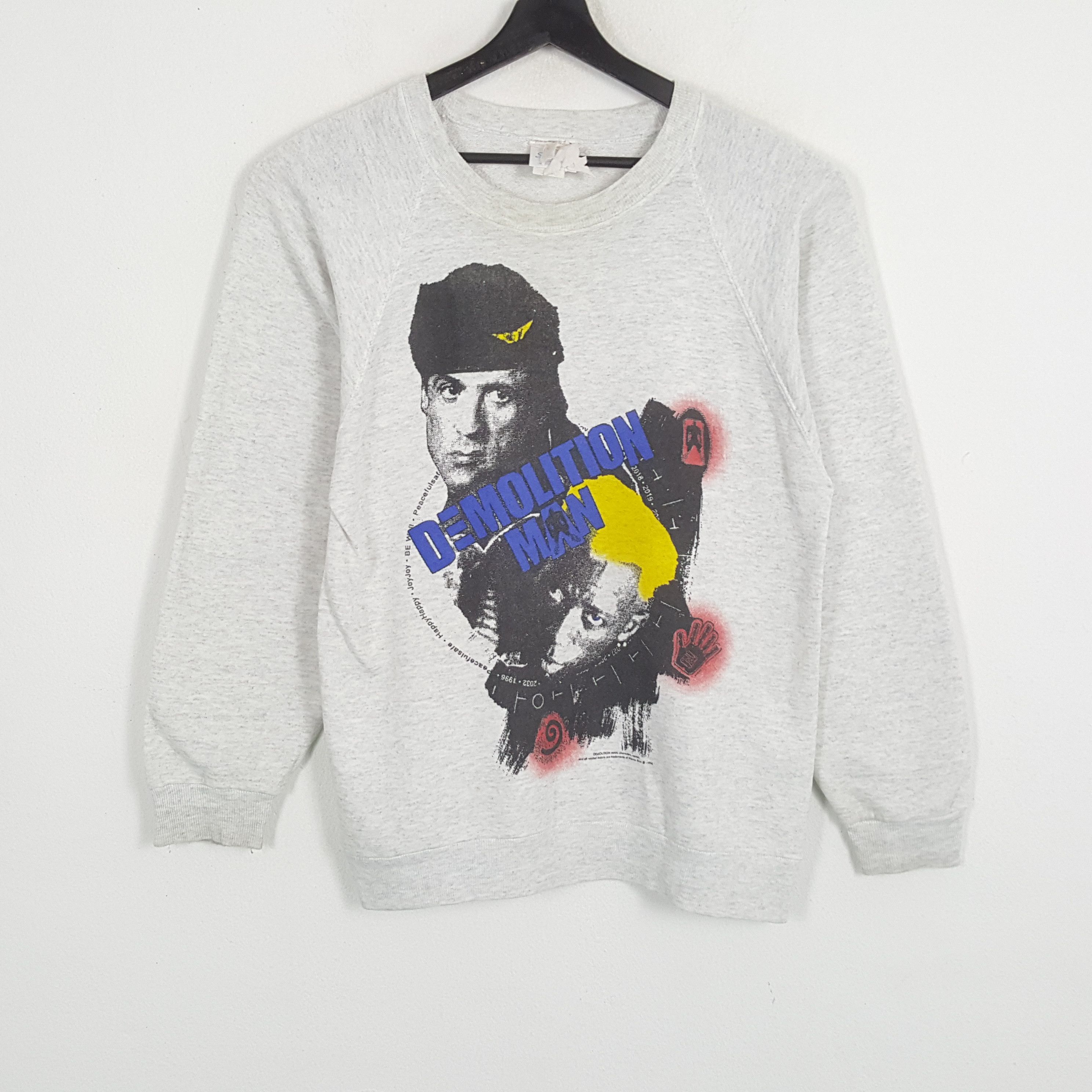 Sci-Fi Fantasy DEMOLITION MAN Action Movie Vintage Sweatshirt Size US S / EU 44-46 / 1 - 1 Thumbnail