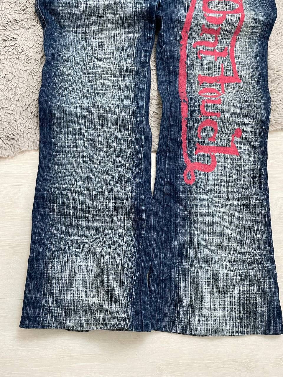 Other Vintage 90’s Baggy Jeans Big CENTER Logo Japanese Style Size US 38 / EU 54 - 4 Thumbnail