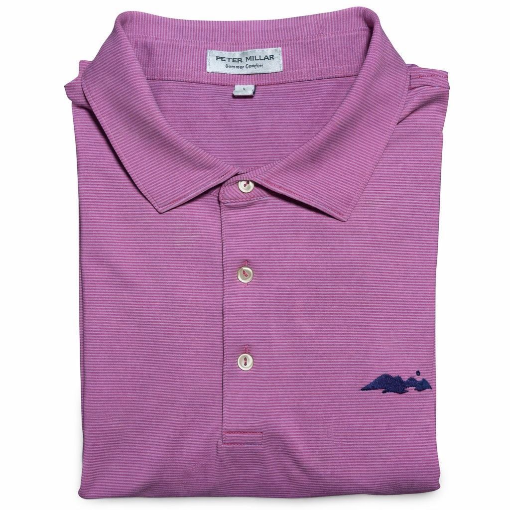 Peter Millar Peter Millar Summer Comfort Microstripe Polo Shirt Large Lav Size US L / EU 52-54 / 3 - 1 Thumbnail
