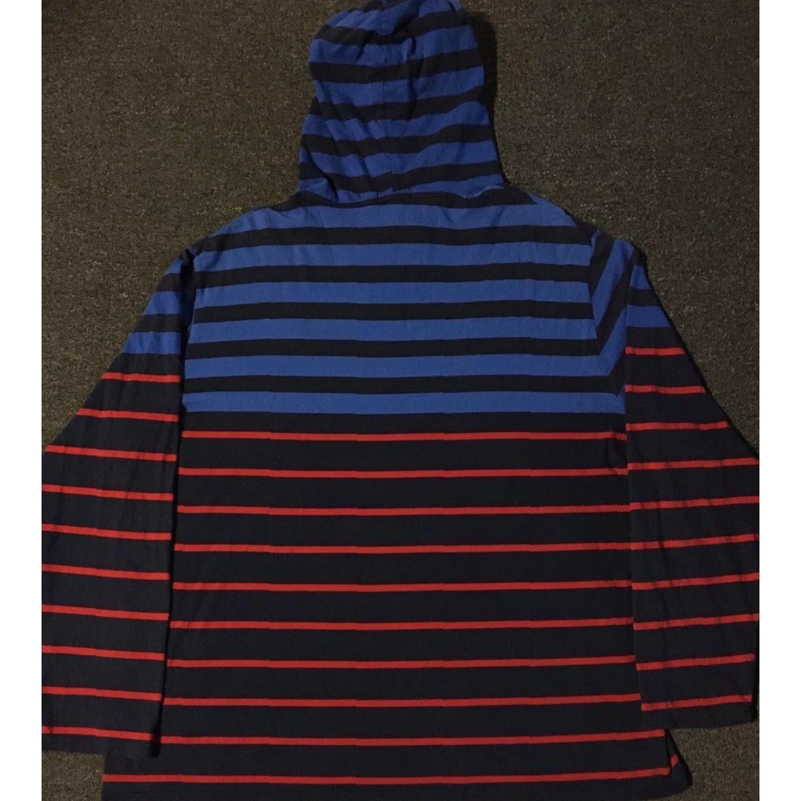 Polo Ralph Lauren Polo Ralph Lauren Striped Hooded Shirt XXL Blue Red T-Shirt Polo Ralph Lauren Surf Skater Nautical 90s Vtg 92 Mens Size US XXL / EU 58 / 5 - 6 Thumbnail