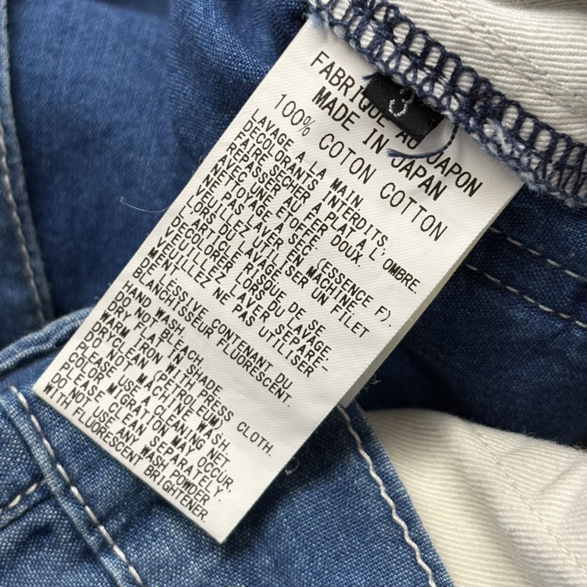Y's × Yohji Yamamoto Vintage 90s Yohji Y’s For Men Wide Leg Denim Pants Size US 34 / EU 50 - 6 Thumbnail