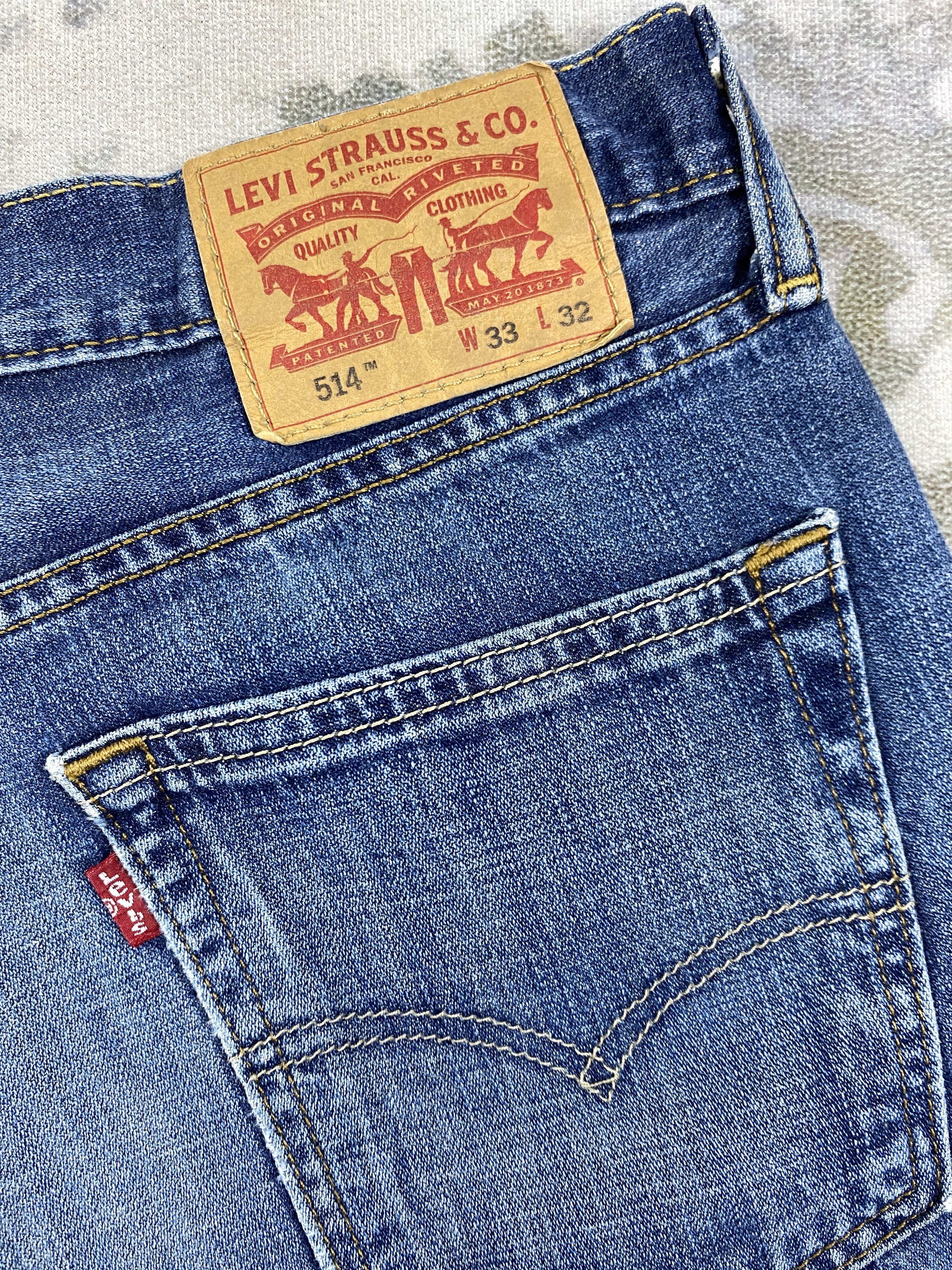 Levi's Distressed Blue Vintage Levi's 514 34x31.5 Denim -SJ130 Size US 34 / EU 50 - 14 Thumbnail