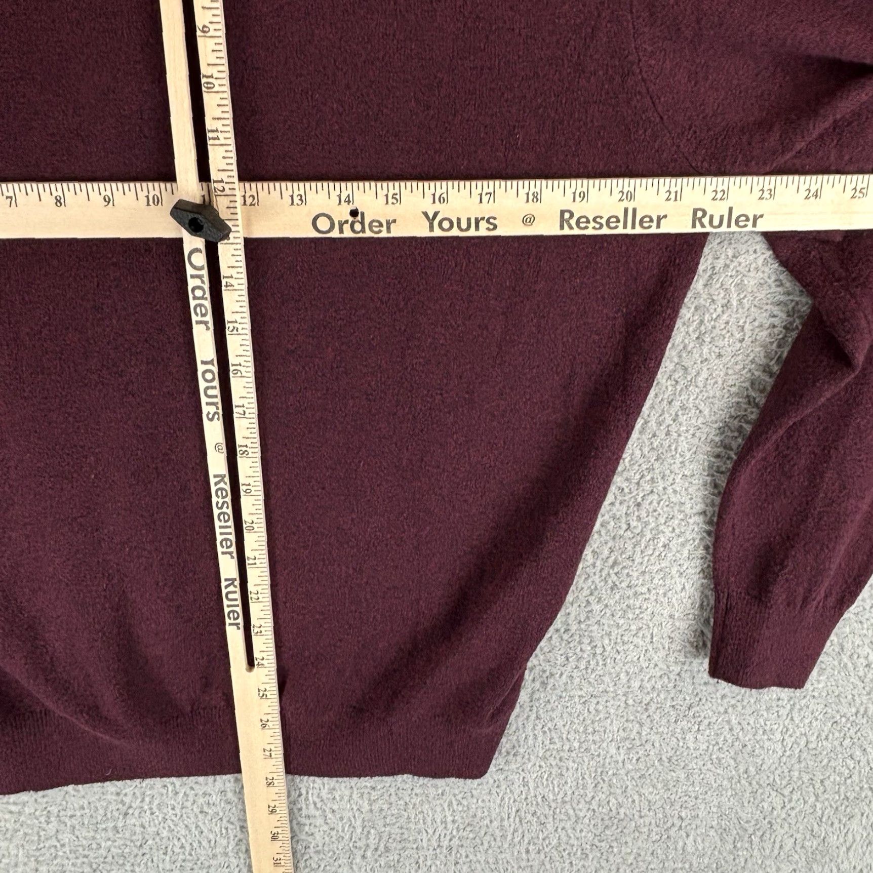 Faherty Faherty Sweater Mens 2XL Burgundy 1/4 Zip Preppy Soft Cotton Size US XXL / EU 58 / 5 - 7 Thumbnail