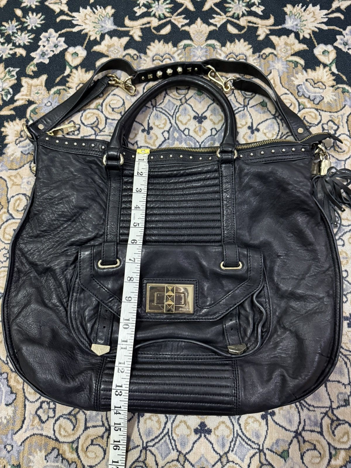 Juicy Couture 2000s Juicy Couture Rockstar Collection Studded Leather bag Size ONE SIZE - 15 Thumbnail