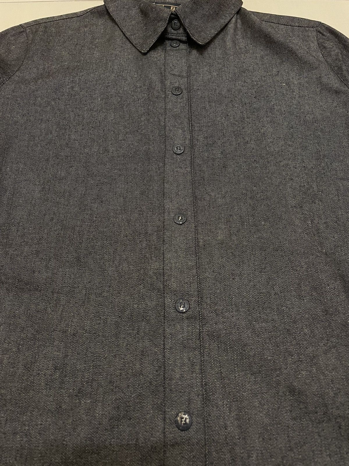 Fendi Vtg Late 90s Fendi Jeans Embroidered Floral Shirt Size M / US 6-8 / IT 42-44 - 5 Thumbnail
