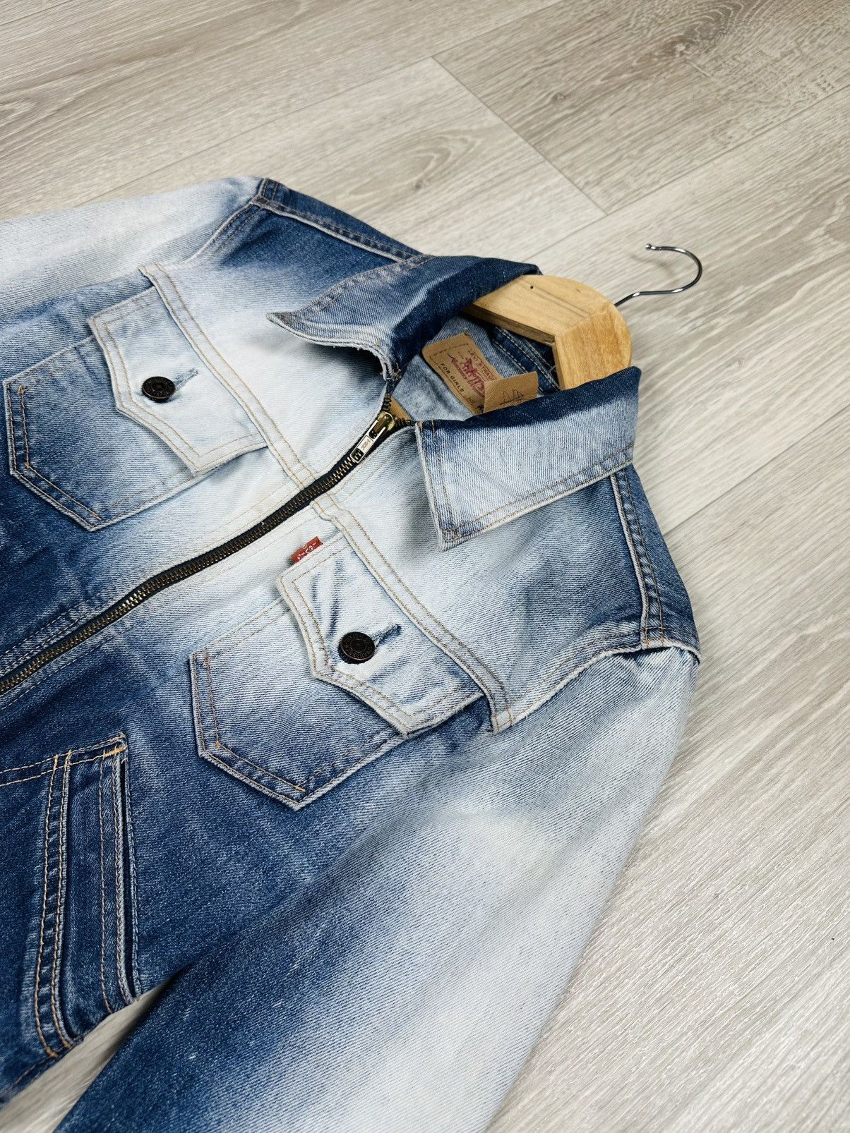 Levi's × Levi's Vintage Clothing × Vintage Vintage Levi’s Denim Zip Jacket Jeans Blazer Size XS Size XS / US 0-2 / IT 36-38 - 2 Thumbnail