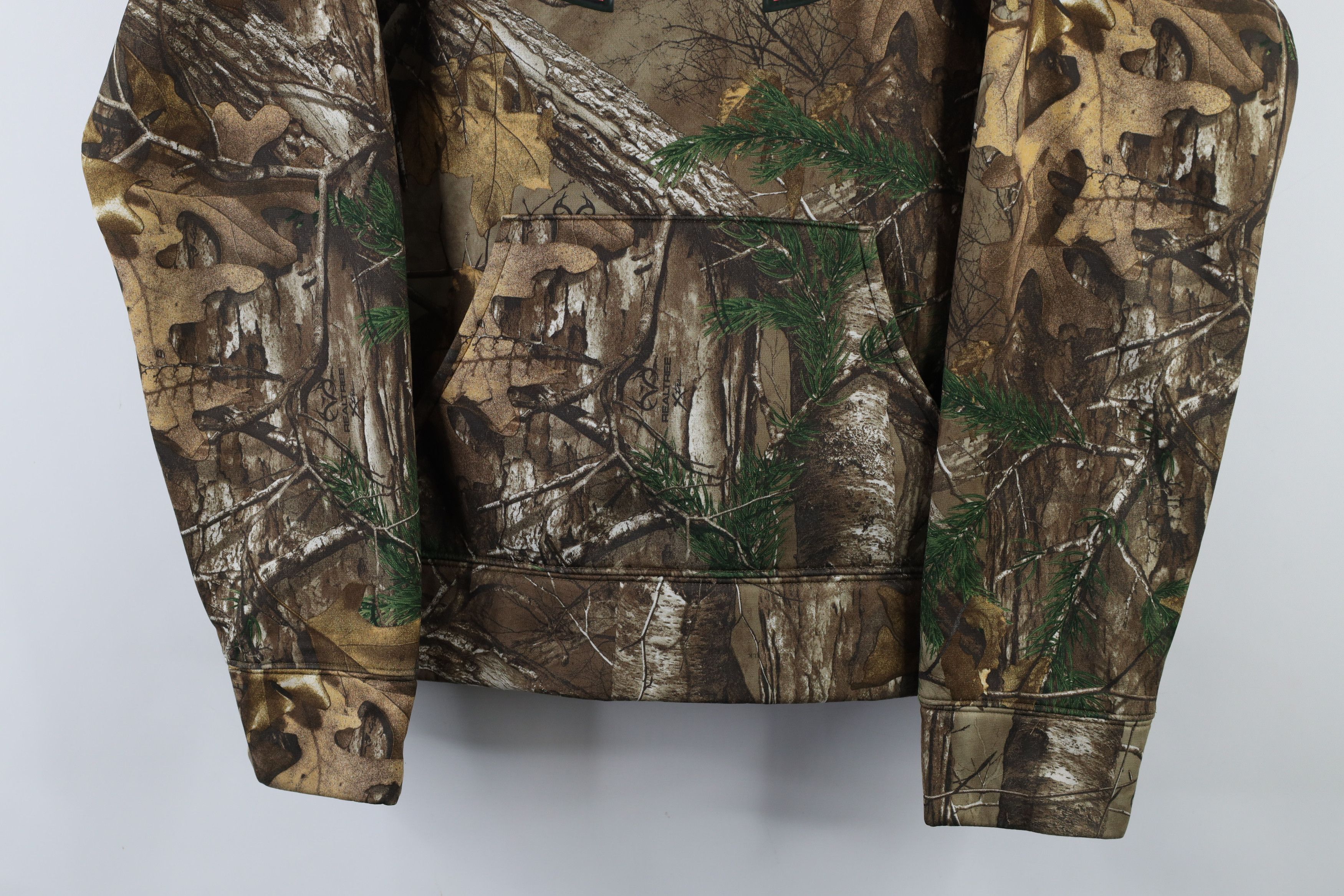 Under Armour × Vintage Under Armour Big Logo Realtree Camouflage Hoodie Sweatshirt Size L / US 10 / IT 46 - 3 Thumbnail