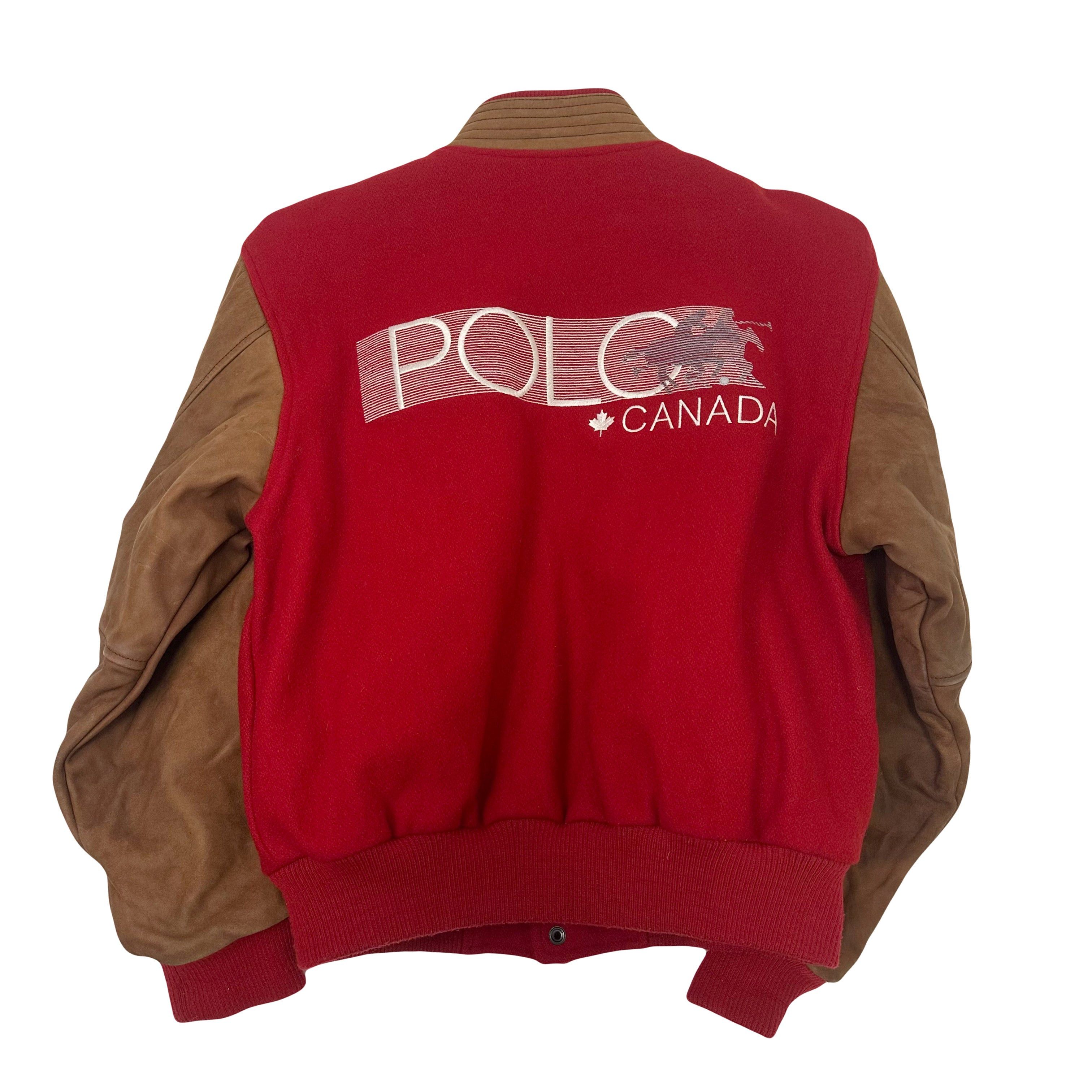 Vintage Vintage Polo Training Canada Varsity Jacket M Size US M / EU 48-50 / 2 - 2 Thumbnail