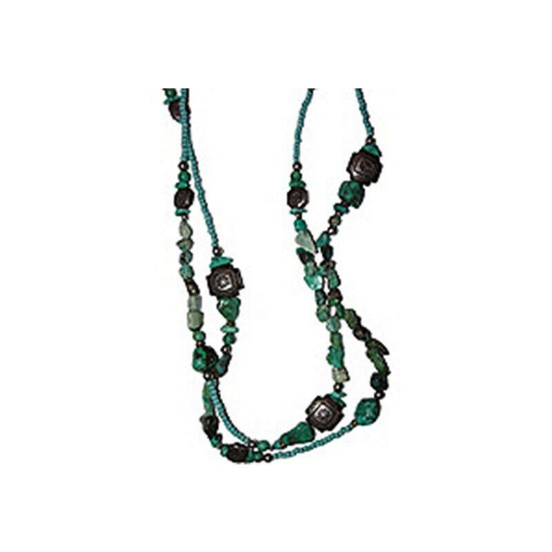 Designer Turquoise Nugget Bead Necklace Size ONE SIZE - 2 Thumbnail