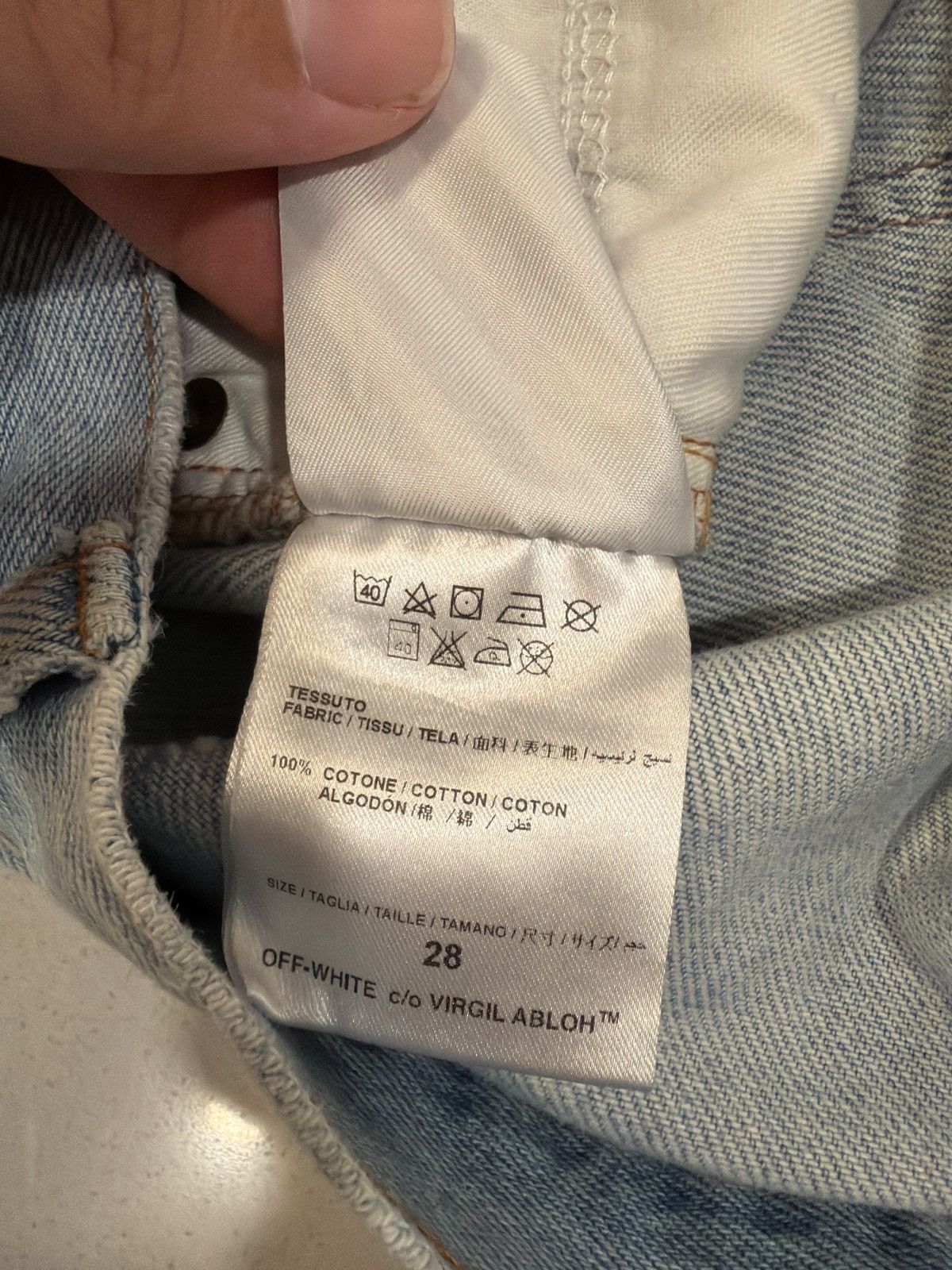 Off-White Off-White Cropped denim Size US 28 / EU 44 - 9 Thumbnail