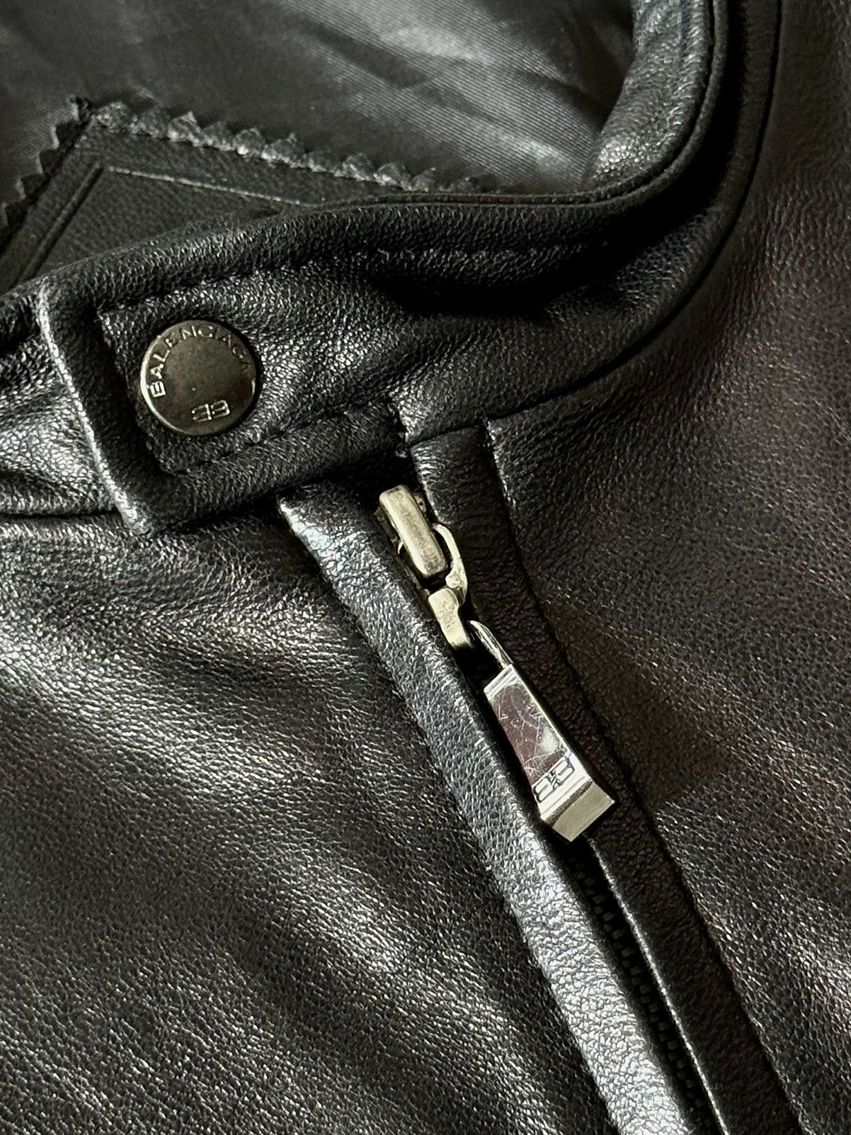 Balenciaga Balenciaga - 1997 - Nicolas Ghesquière - Moto Leather Jacket Size US L / EU 52-54 / 3 - 4 Thumbnail