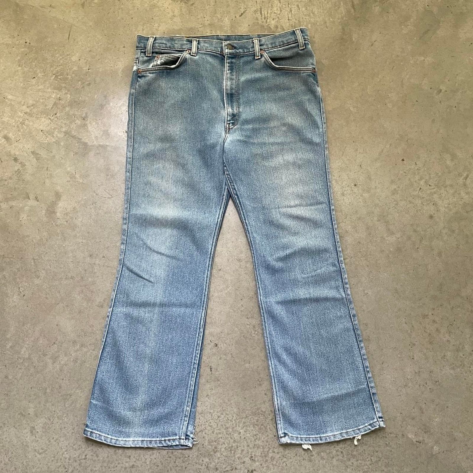 Levi's Vintage Levi’s Flared Medium Washed Blue Jeans Size US 36 / EU 52 - 1 Thumbnail