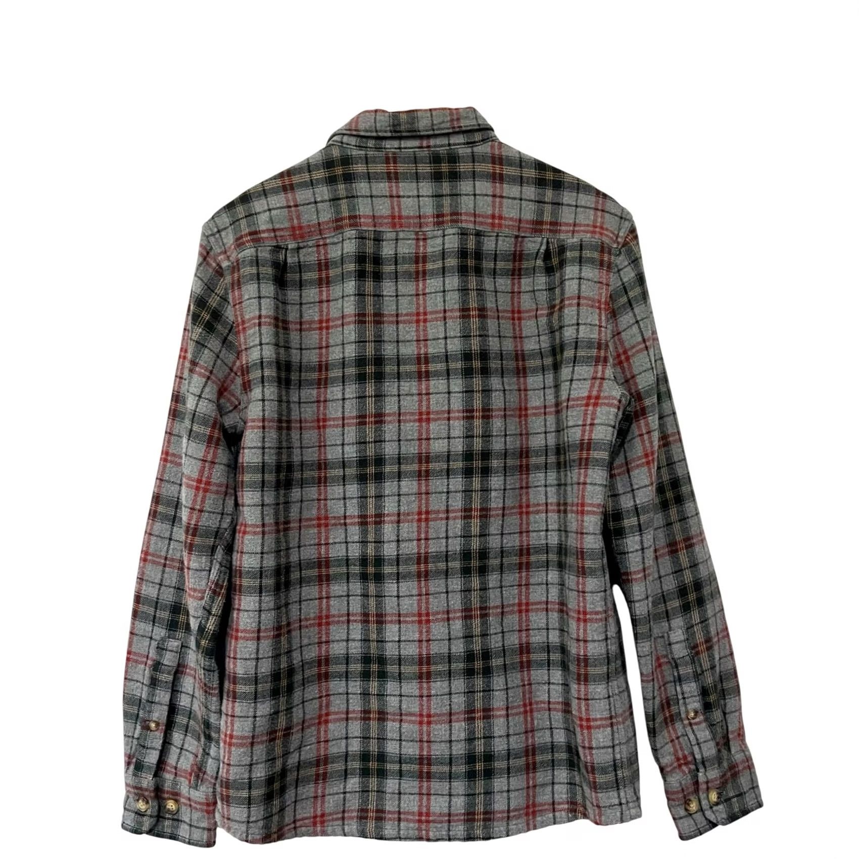 Vintage ALESBURY Men’s M Flannel Lined Flannel Shirt Heavy Plaid Button Up Slim Cotton Shirt Mens Plaid Flannel Button-Up Casual Cotton College Gray 90s? Size US M / EU 48-50 / 2 - 4 Thumbnail