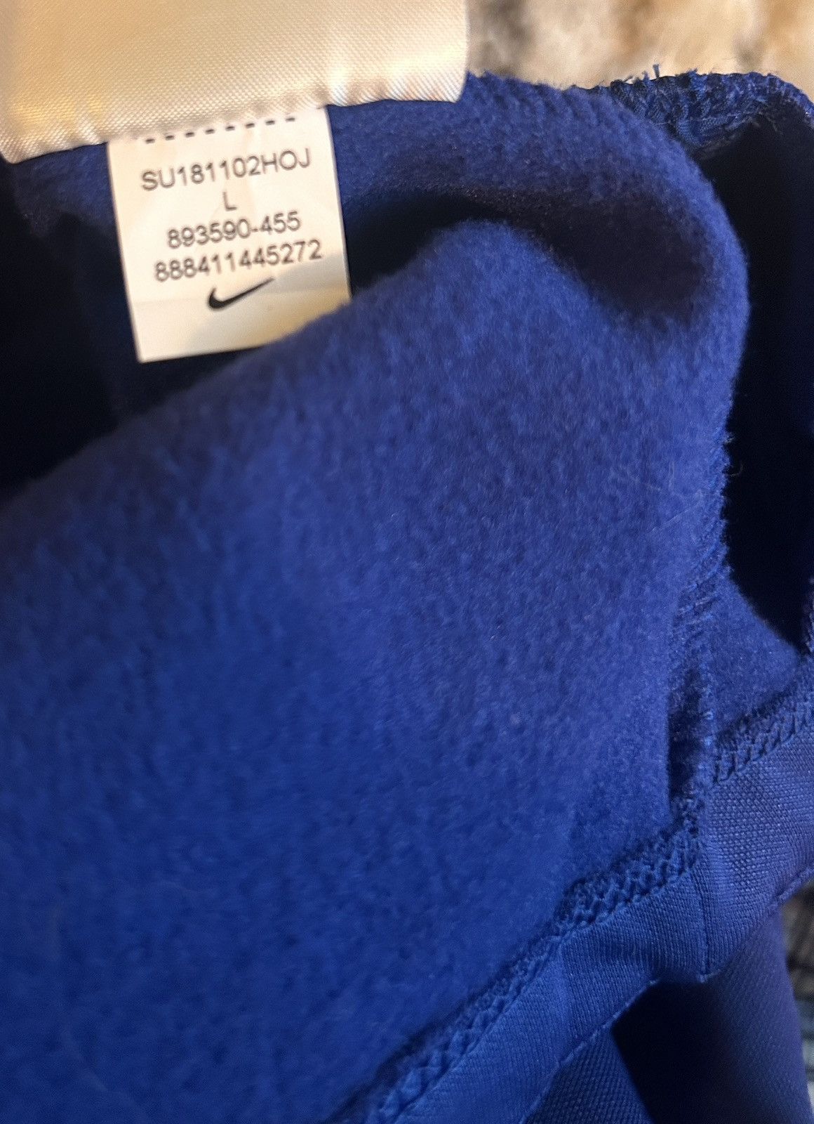 Nike 2018 Nike France Soccer Embroidered Blue Track Jacket Size US L / EU 52-54 / 3 - 9 Thumbnail
