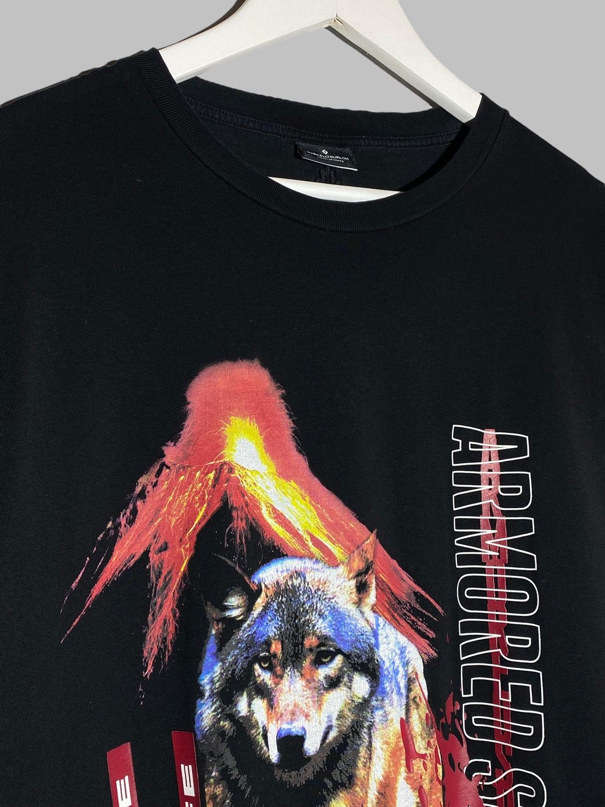 Marcelo Burlon Marcelo Burlon Milano Wolf Print Black Short Sleeve T-shirt Size US S / EU 44-46 / 1 - 3 Thumbnail