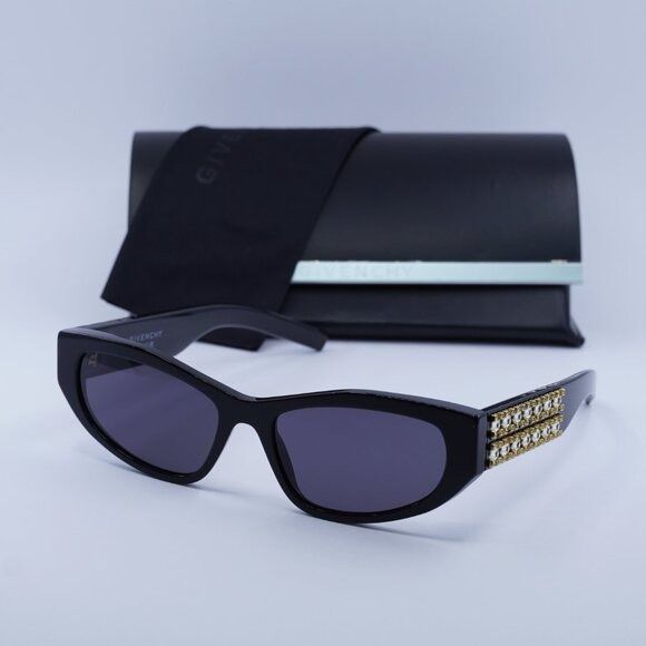 Givenchy 🕶️ New Givenchy GV40078I 01A Sunglasses - Shiny Black Size ONE SIZE - 9 Thumbnail