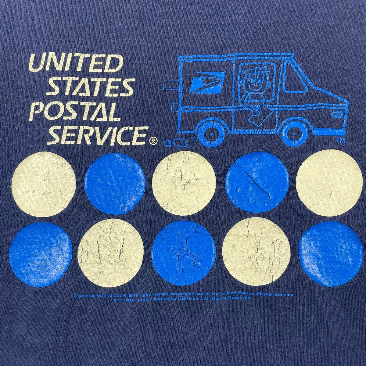 Vintage Vintage 90s United States Postal Services Tee Shirt Size US M / EU 48-50 / 2 - 3 Thumbnail