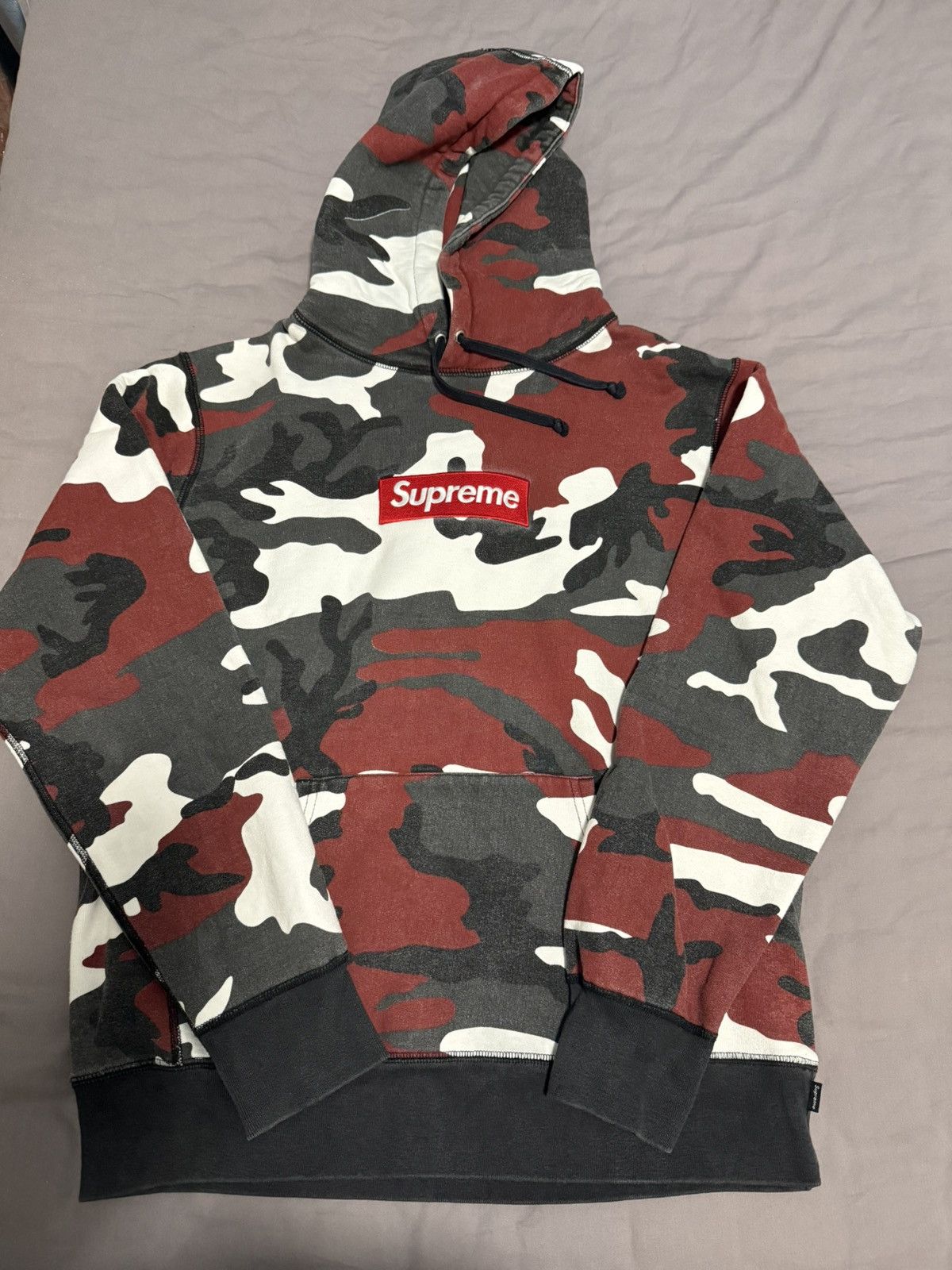 Supreme Supreme fw13 red camo box logo hooded sweatshirt hoodie Size US L / EU 52-54 / 3 - 1 Thumbnail