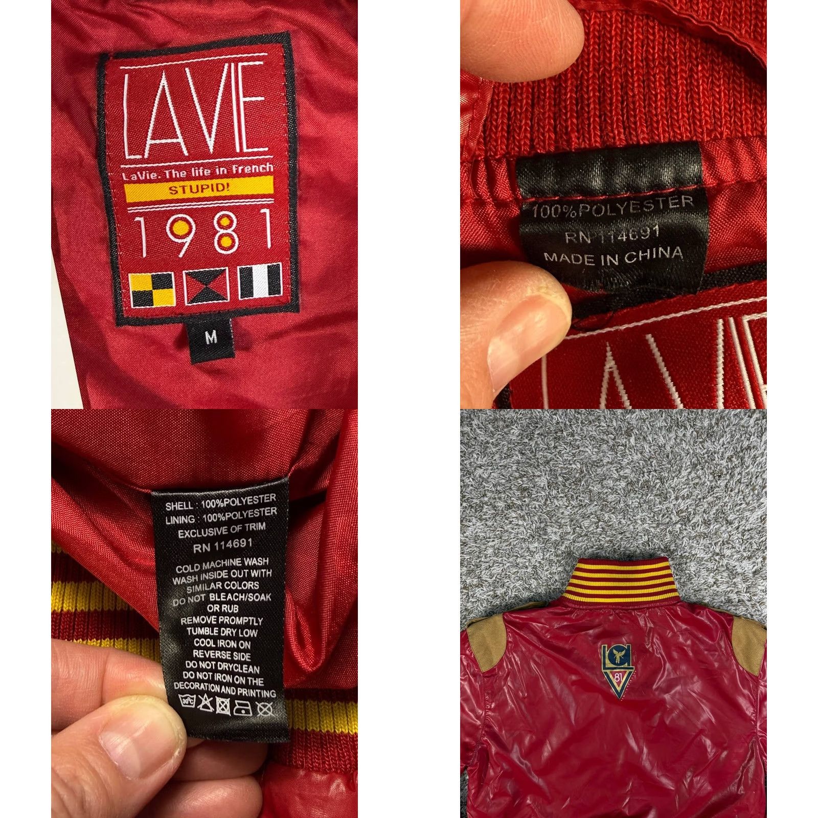 Vintage VINTAGE La Vie Bomber Jacket Size Medium Full Zip Women's Size M / US 6-8 / IT 42-44 - 9 Thumbnail