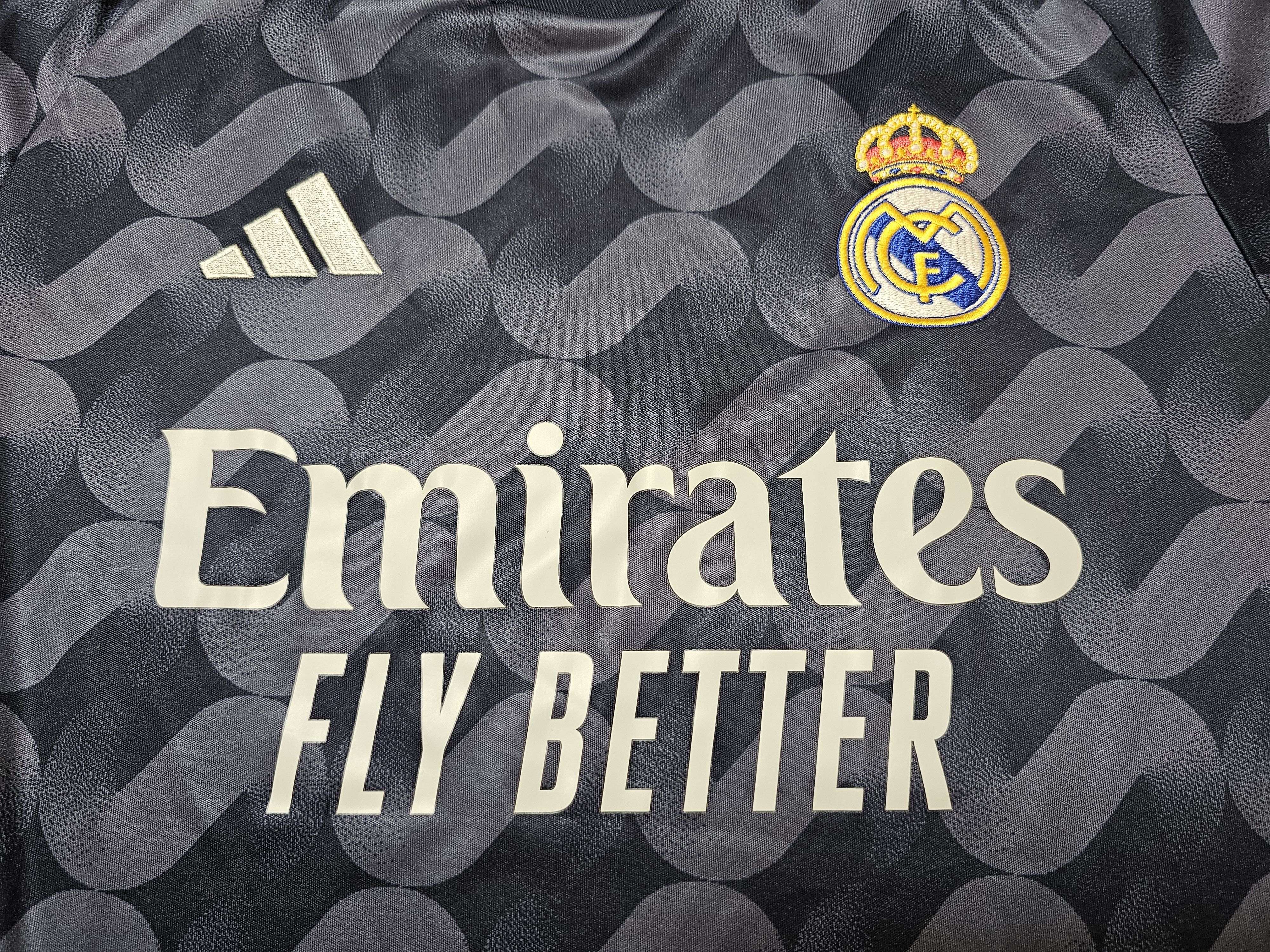 Adidas × All Sport REAL MADRID 2023 2024 AWAY FOOTBALL SHIRT SOCCER JERSEY Size US S / EU 44-46 / 1 - 3 Thumbnail