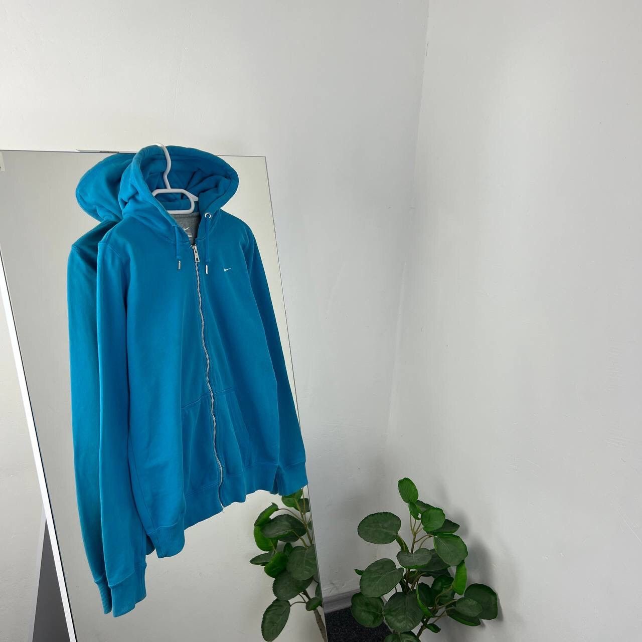 Nike Y2K Zip Hoodie Nike Vintage Mini Swoosh Baggy Fit Size L / US 10 / IT 46 - 1 Thumbnail