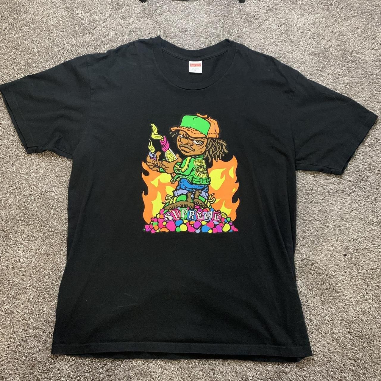 Supreme Molotov Kid Black T-Shirt outlet 2019. In good condition