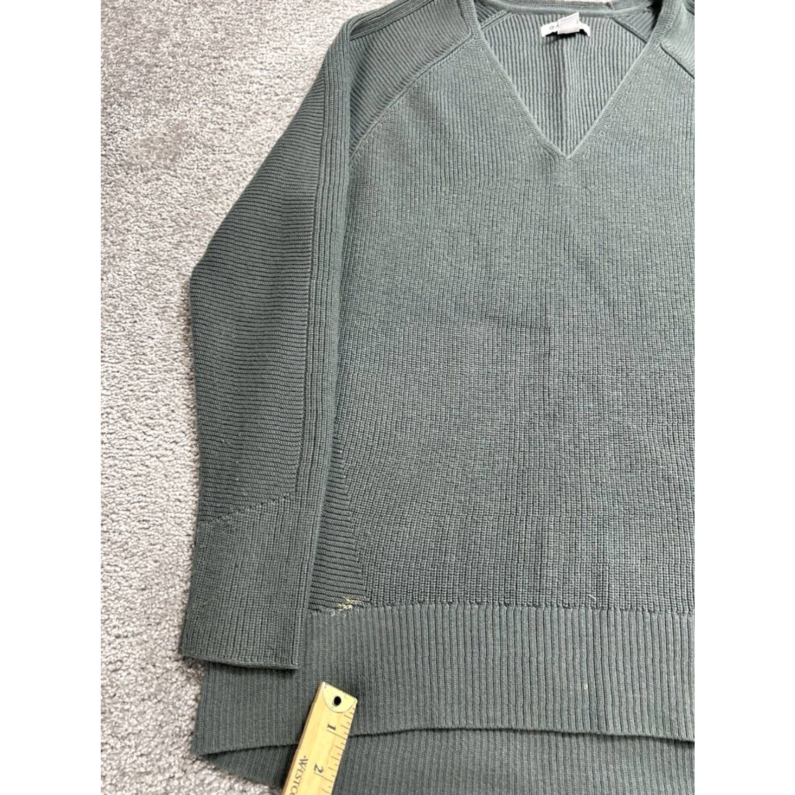 Athleta Athleta Sweater Shirt Womens S Gray Merino Knit V-Neck Pullover Knitwear Lightweight Casual Winter Fall Spring Size S / US 4 / IT 40 - 6 Thumbnail