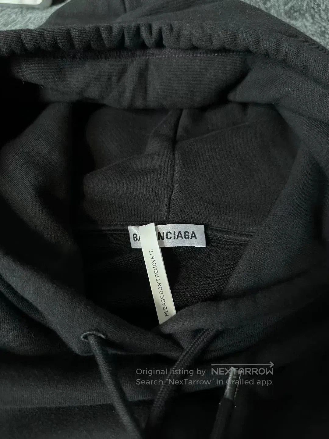 Balenciaga Balenciaga Black Crew Hoodie XS. Size US XS / EU 42 / 0 - 3 Thumbnail