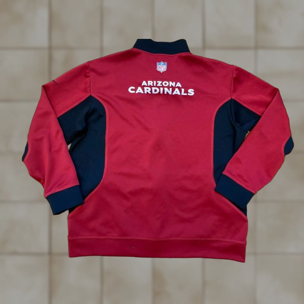 Nike Nike NFL Arizona Cardinals Quarter Zip Jacket Red Mens XL Size US XL / EU 56 / 4 - 1 Thumbnail