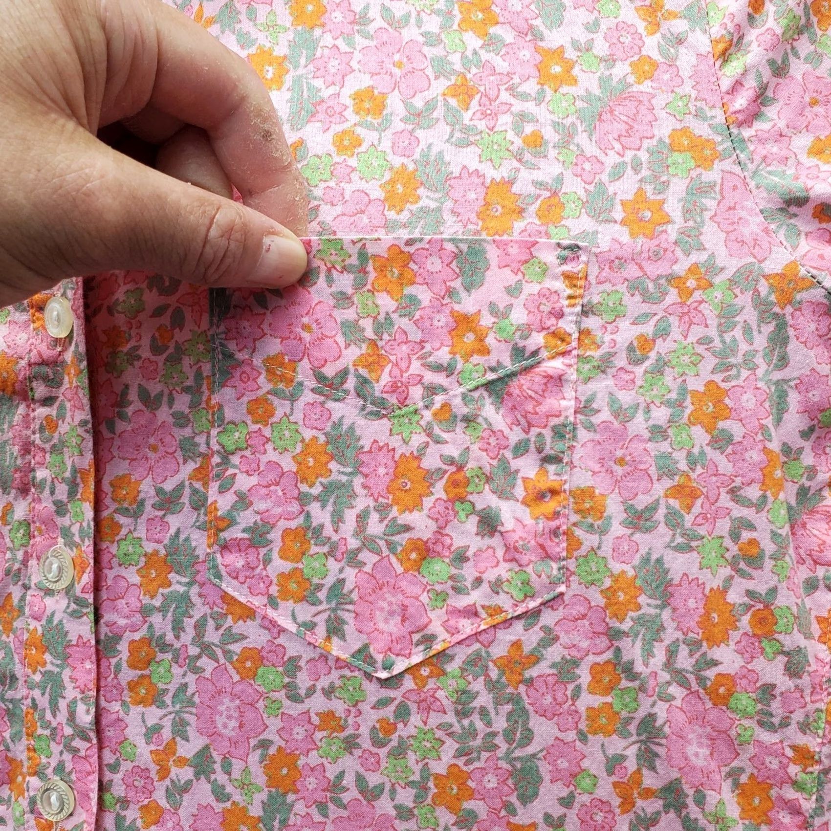 Izod IZOD Shirt Womens PL Multi Floral Long Sleeve Button Up Size L / US 10 / IT 46 - 6 Thumbnail