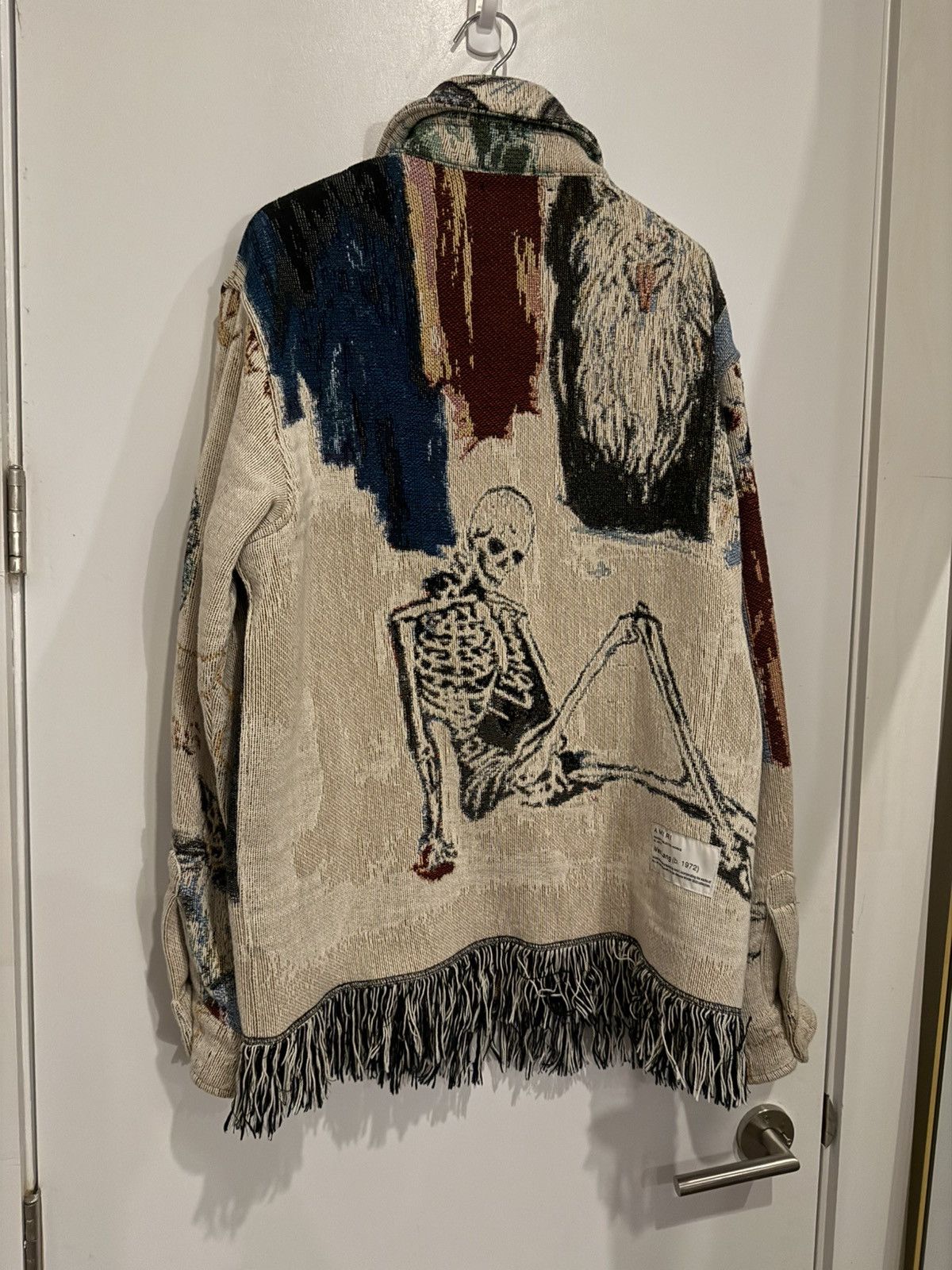 Amiri × Wes Lang Amira x Wes Lang Tapestry Blood 38 Shirt - Alabaster Size US M / EU 48-50 / 2 - 2 Thumbnail