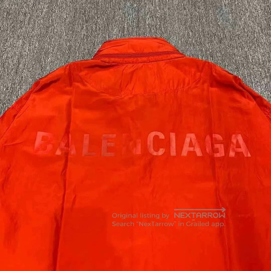 Balenciaga Balenciaga Red Embroidered Logo Jacket. Size US M / EU 48-50 / 2 - 6 Thumbnail