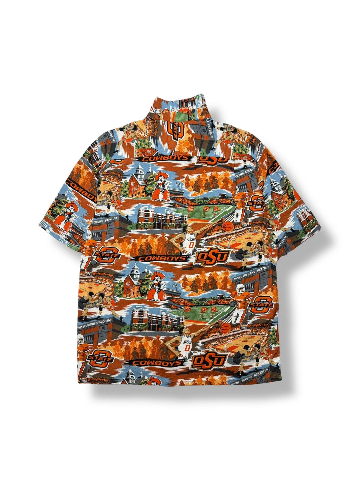Vintage Vintage Oklahoma State University Rayon Button Up Size US M / EU 48-50 / 2 - 5 Thumbnail