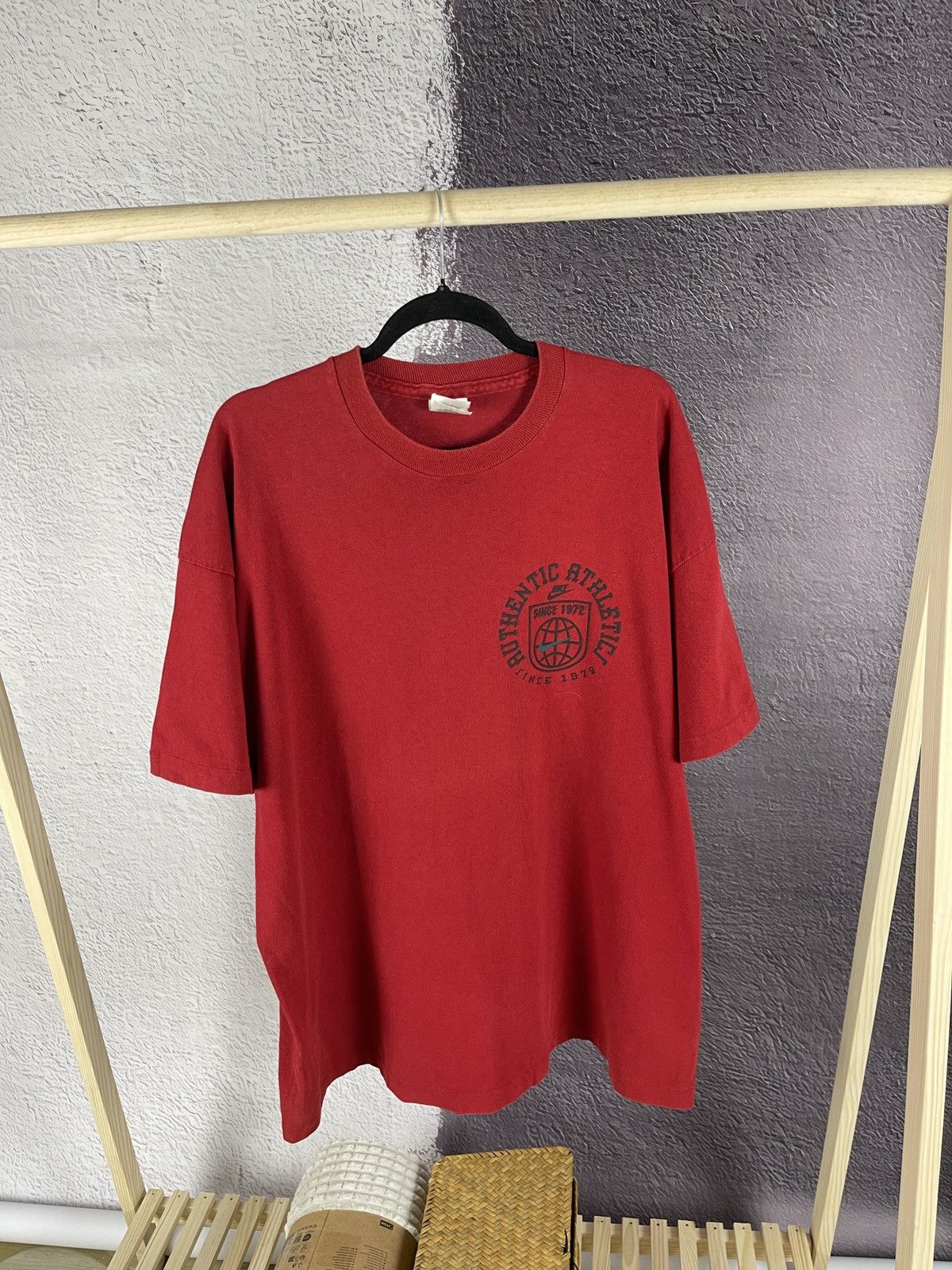 Nike Nike Authentic Athletic vintage 80s 90s single stitch tee Size US XL / EU 56 / 4 - 3 Thumbnail