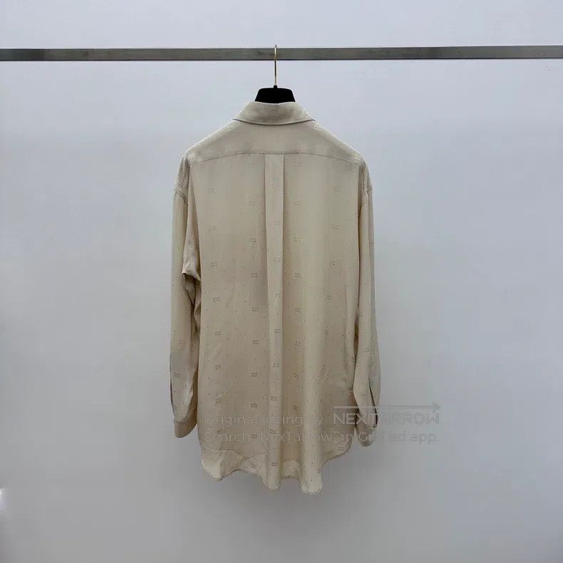 Miu Miu Miu Miu 38 Crepe long sleeve shirt Size M / US 6-8 / IT 42-44 - 2 Thumbnail