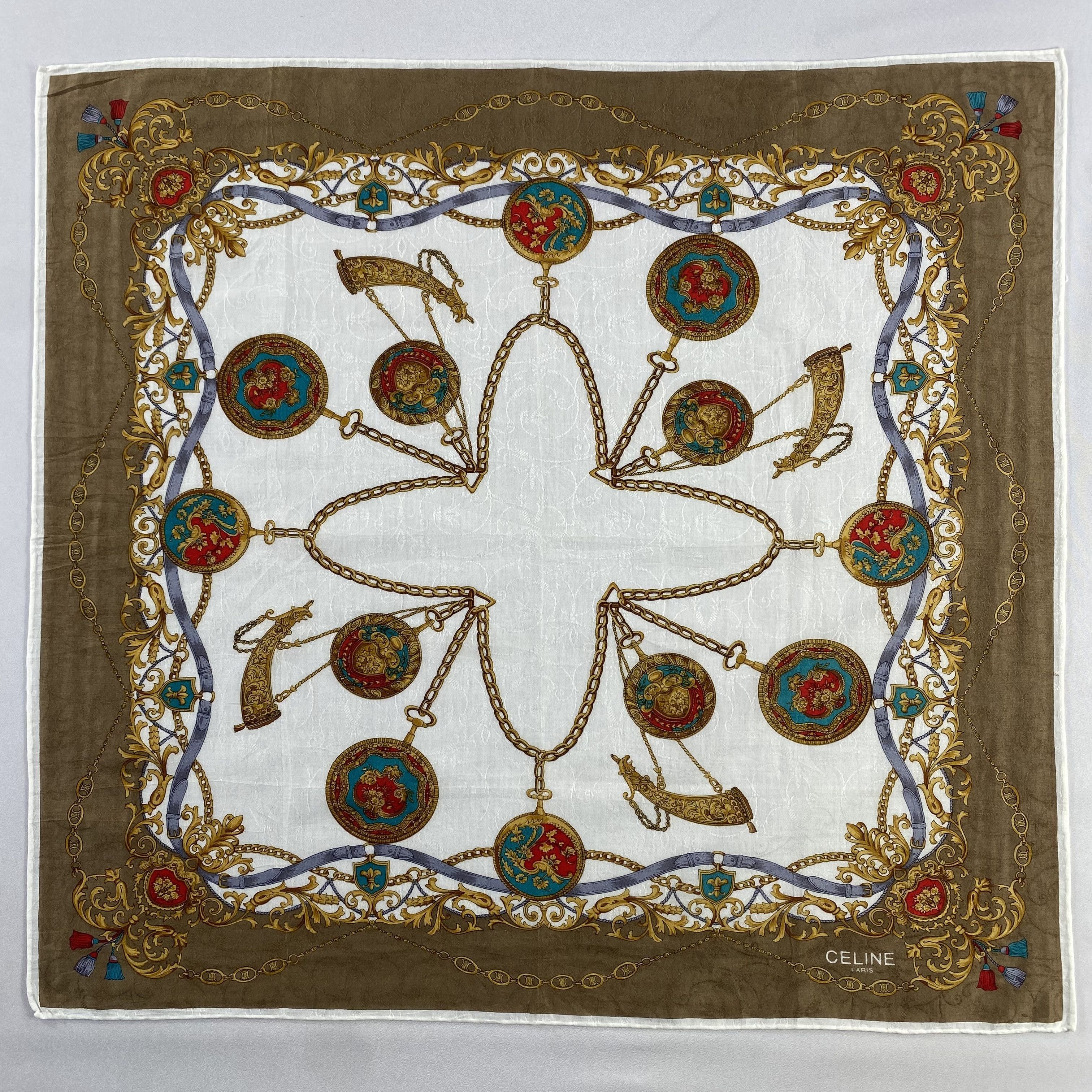 Celine × Vintage Celine Handkerchief / Neckerchief / Bandana-P981 Size ONE SIZE - 1 Thumbnail