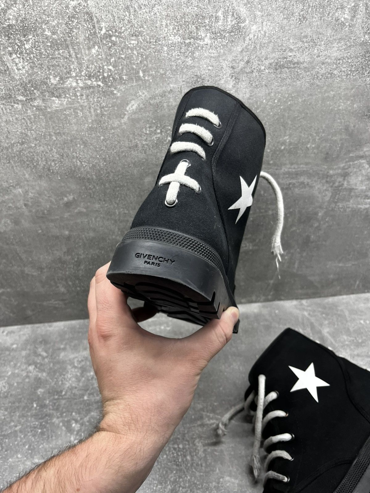 Givenchy Givenchy High Black Canvas Combat Boots Size US 9 / EU 42 - 2 Thumbnail