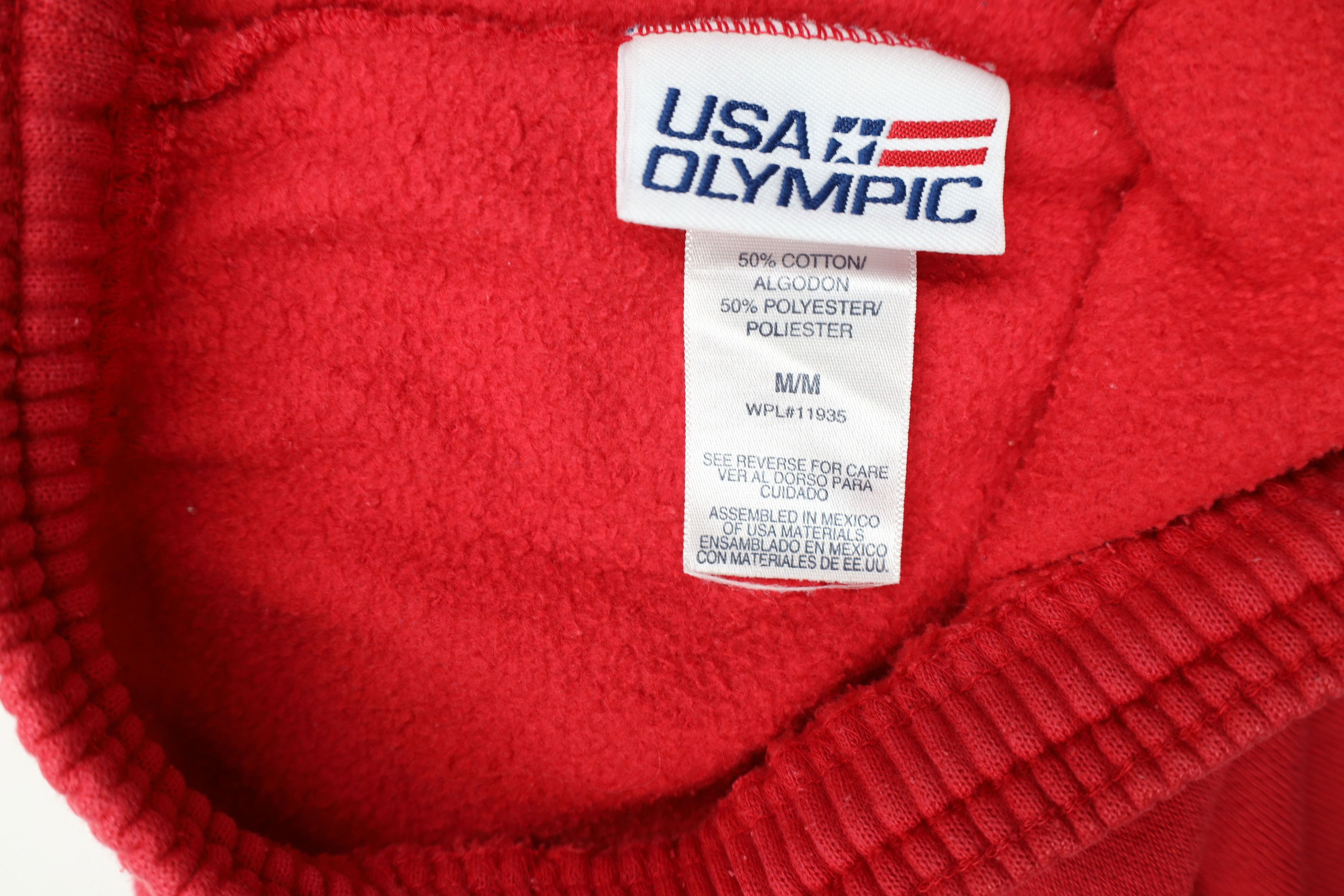 Vintage Vintage 90s USA Olympics Spell Out Sweatpants Joggers Red Size US 34 / EU 50 - 8 Thumbnail