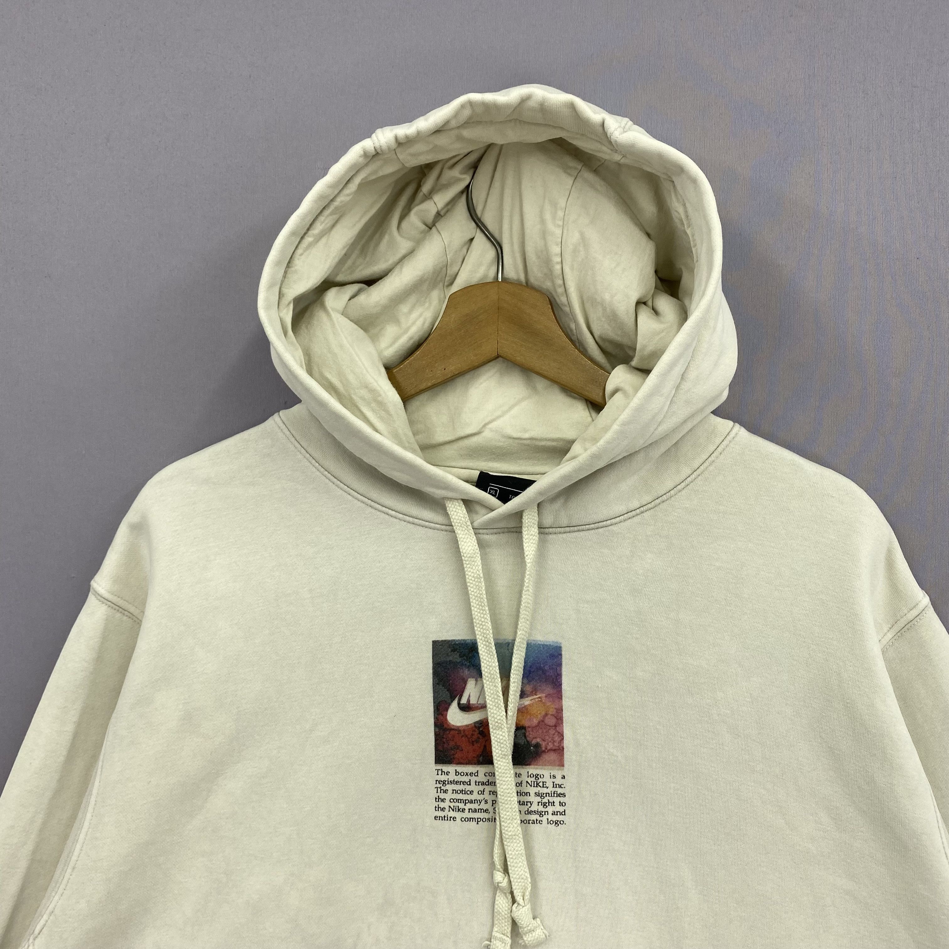 Nike Vintage Nike Sweater Y2K Big Swoosh Hoodie Sweatshirt Size US XL / EU 56 / 4 - 6 Thumbnail