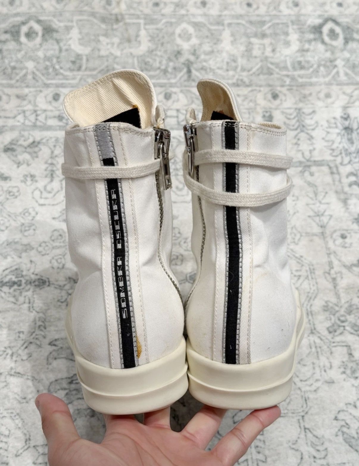 Rick Owens Rick Owens x Converse milk white canvas sneakers Size US 7 / IT 37 - 7 Thumbnail