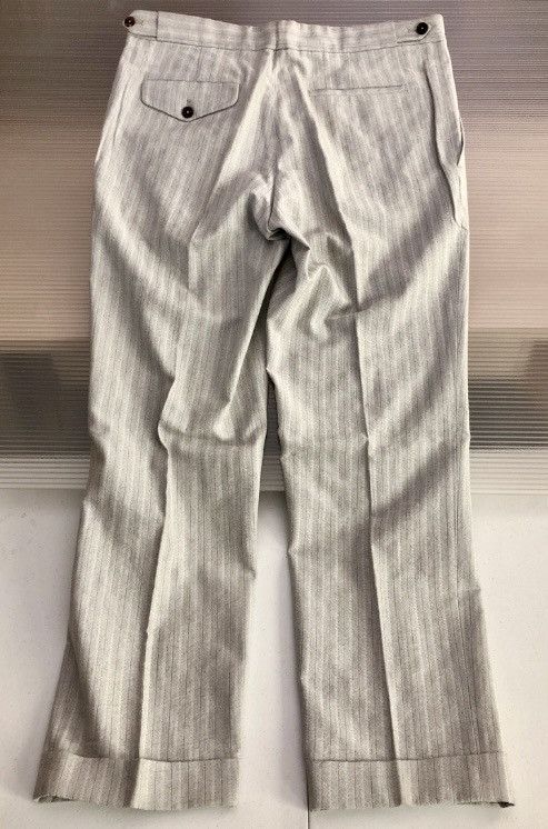 Ann Demeulemeester Ann Demeulemeester 🇵🇹 grey striped pants M NEW Size US 34 / EU 50 - 5 Thumbnail