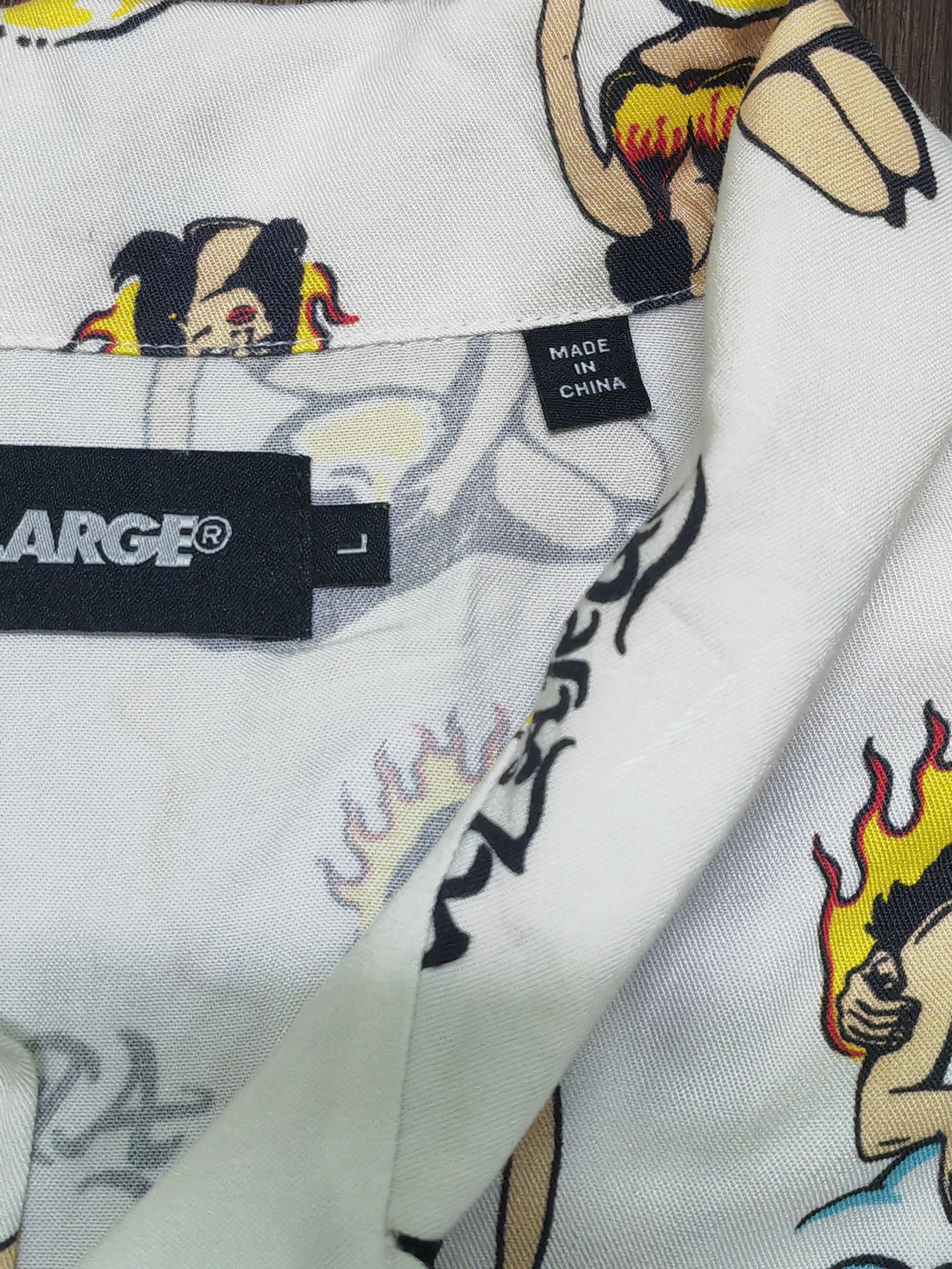X-LARGE Xlarge Flame Button Shirt Size US L / EU 52-54 / 3 - 4 Thumbnail