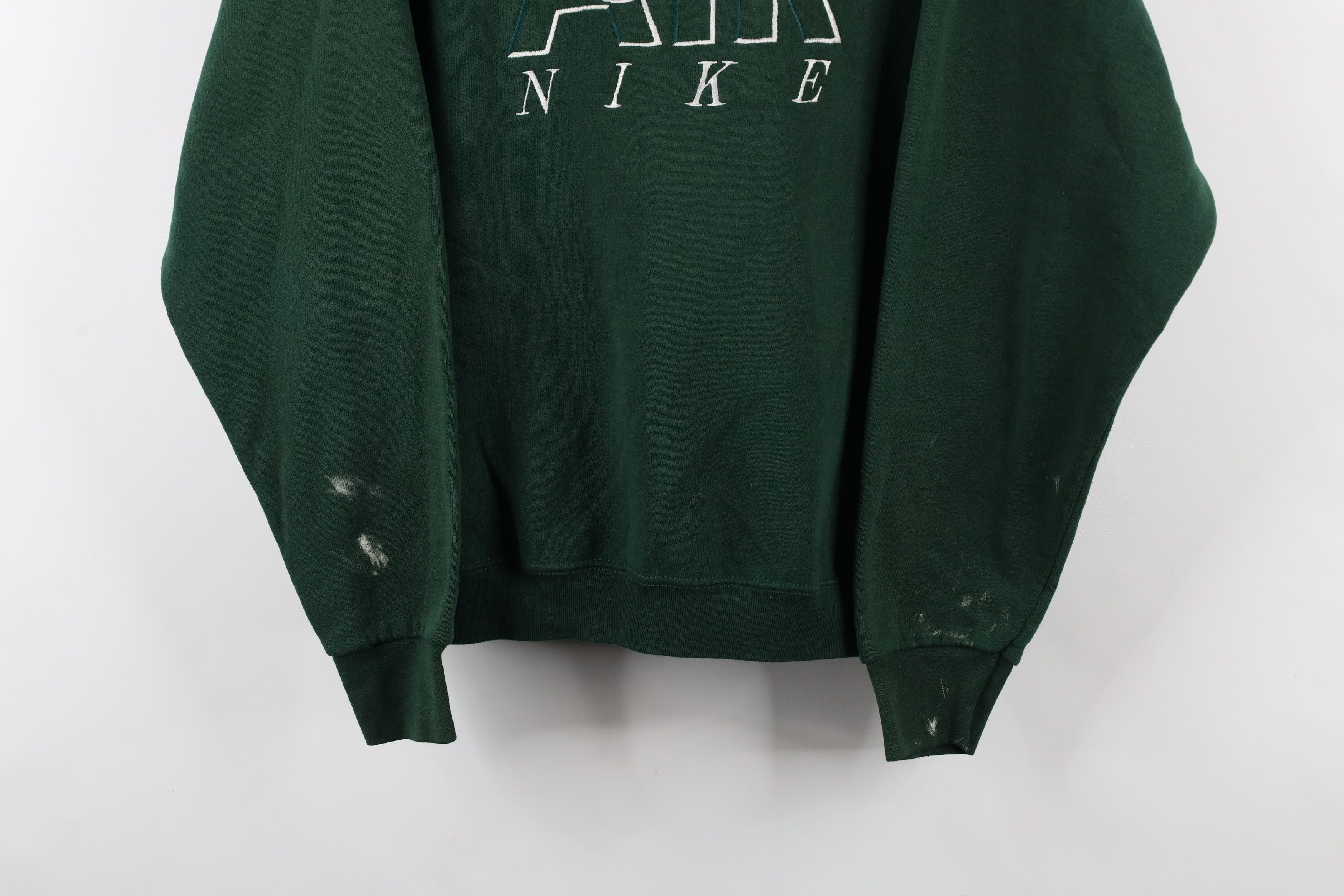 Nike × Vintage Vintage 90s Nike Air Scott Center Swoosh Sweatshirt USA Size US XL / EU 56 / 4 - 3 Thumbnail